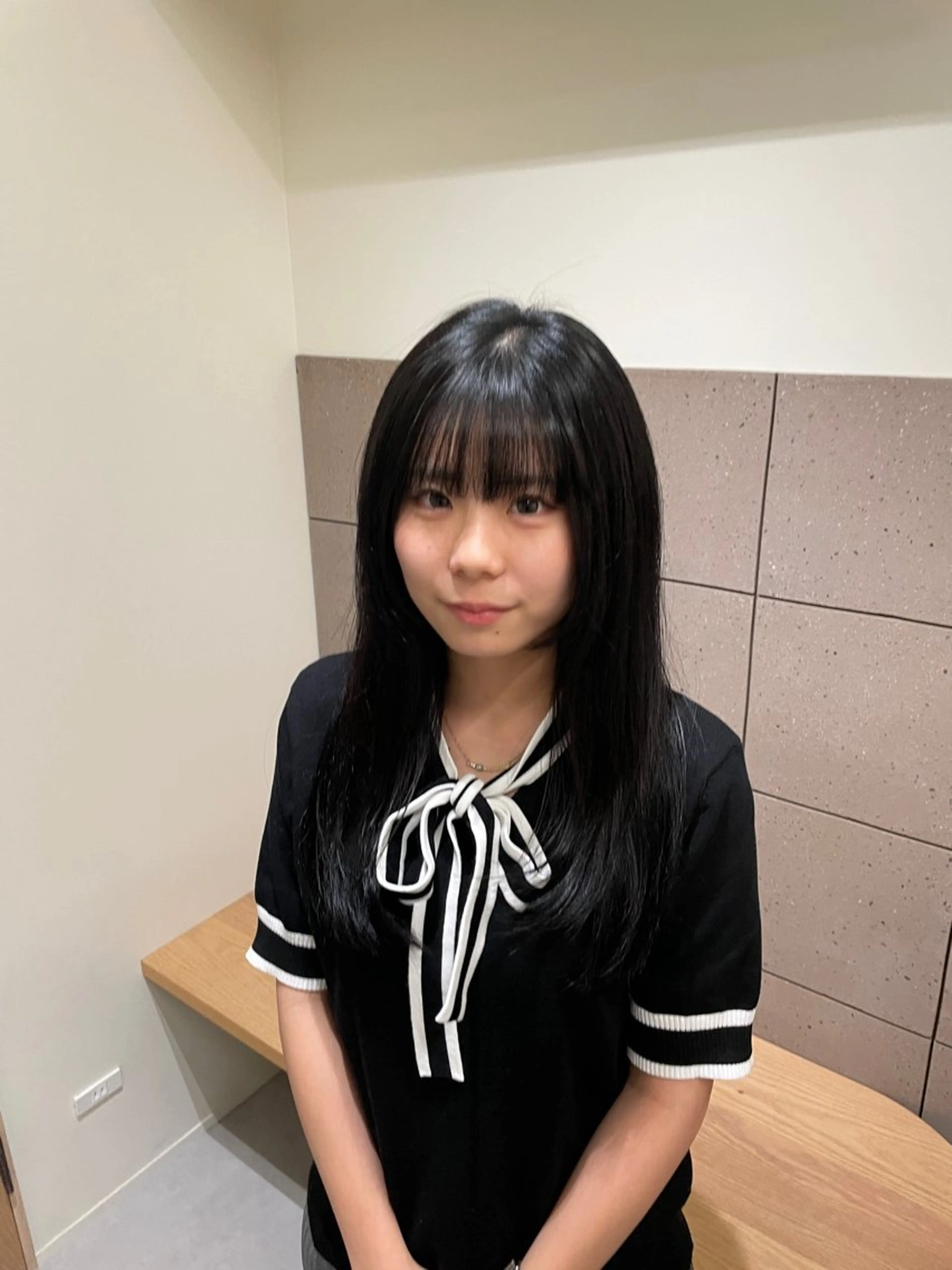 ロング 縮毛矯正 ᗪOI ᒍᑌᖇIのヘアスタイル