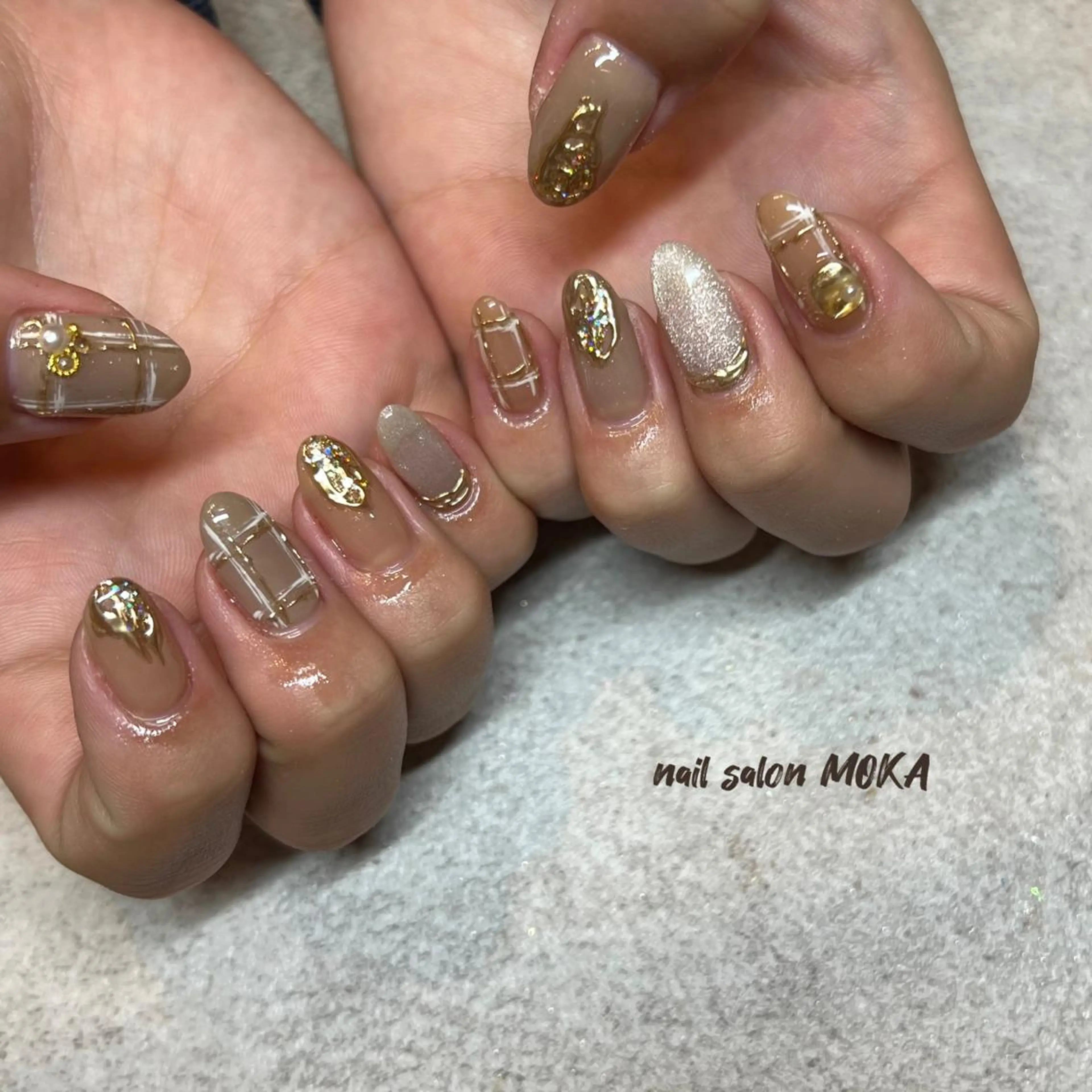 ネイル ニュアンスネイル ハンドネイル nail salon MOKAのネイルデザイン