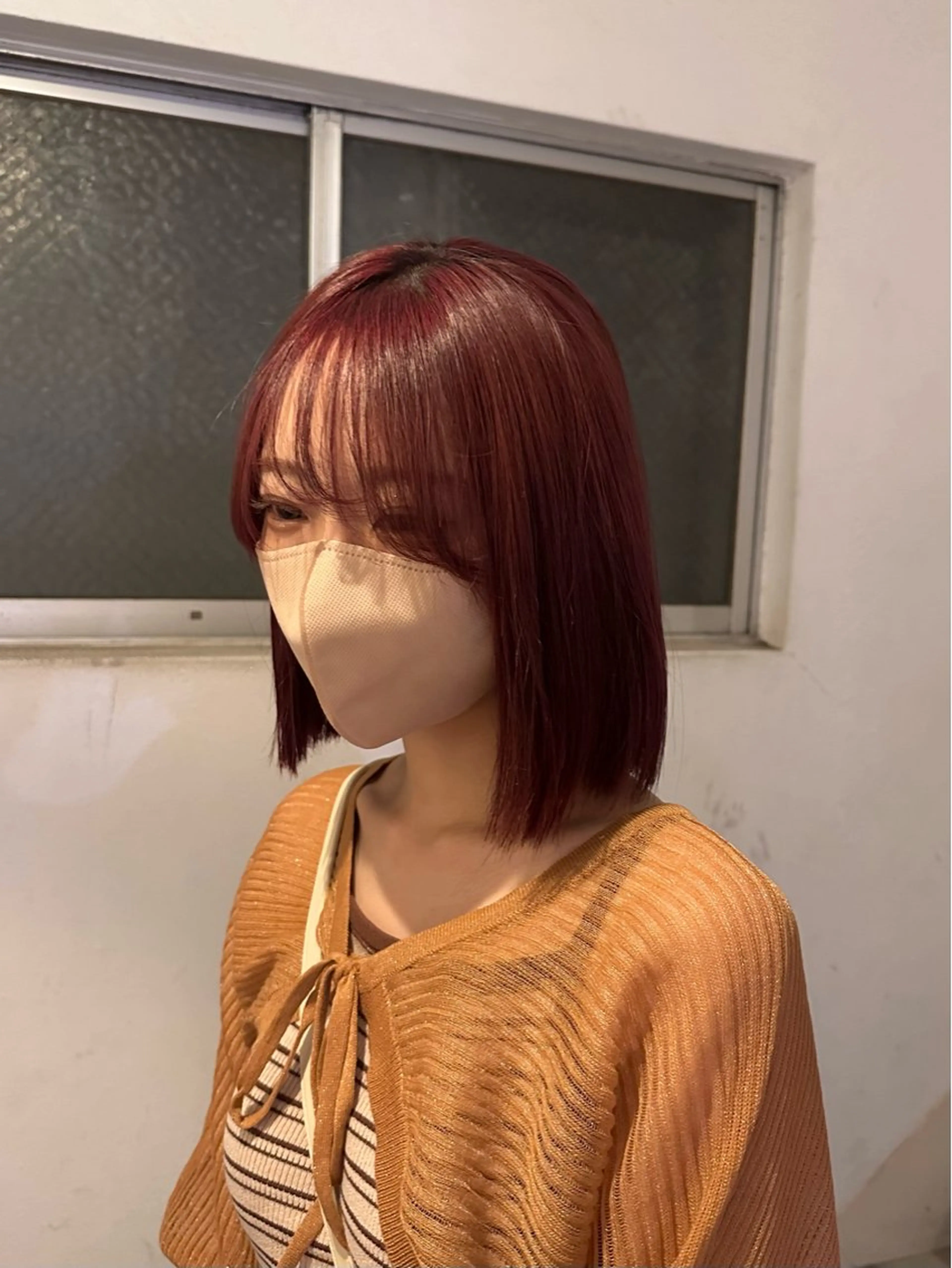ミディアム カラー ヘアカラー トリートメント ブリーチしない 暖色colorのヘアスタイル