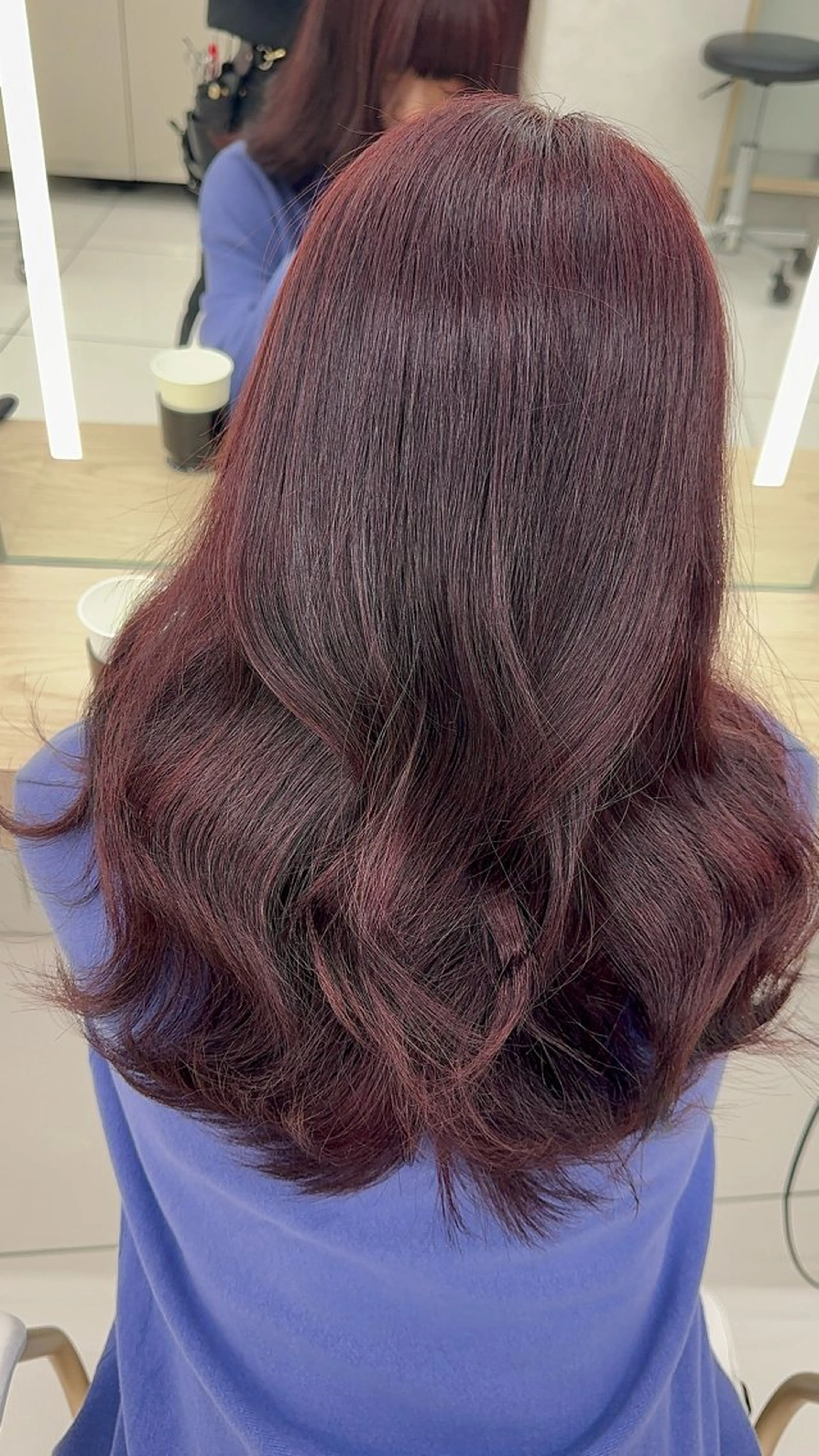 ロング ヘアカラー レイヤー❤️‍🔥 くびれヘア/西野和裕のヘアスタイル