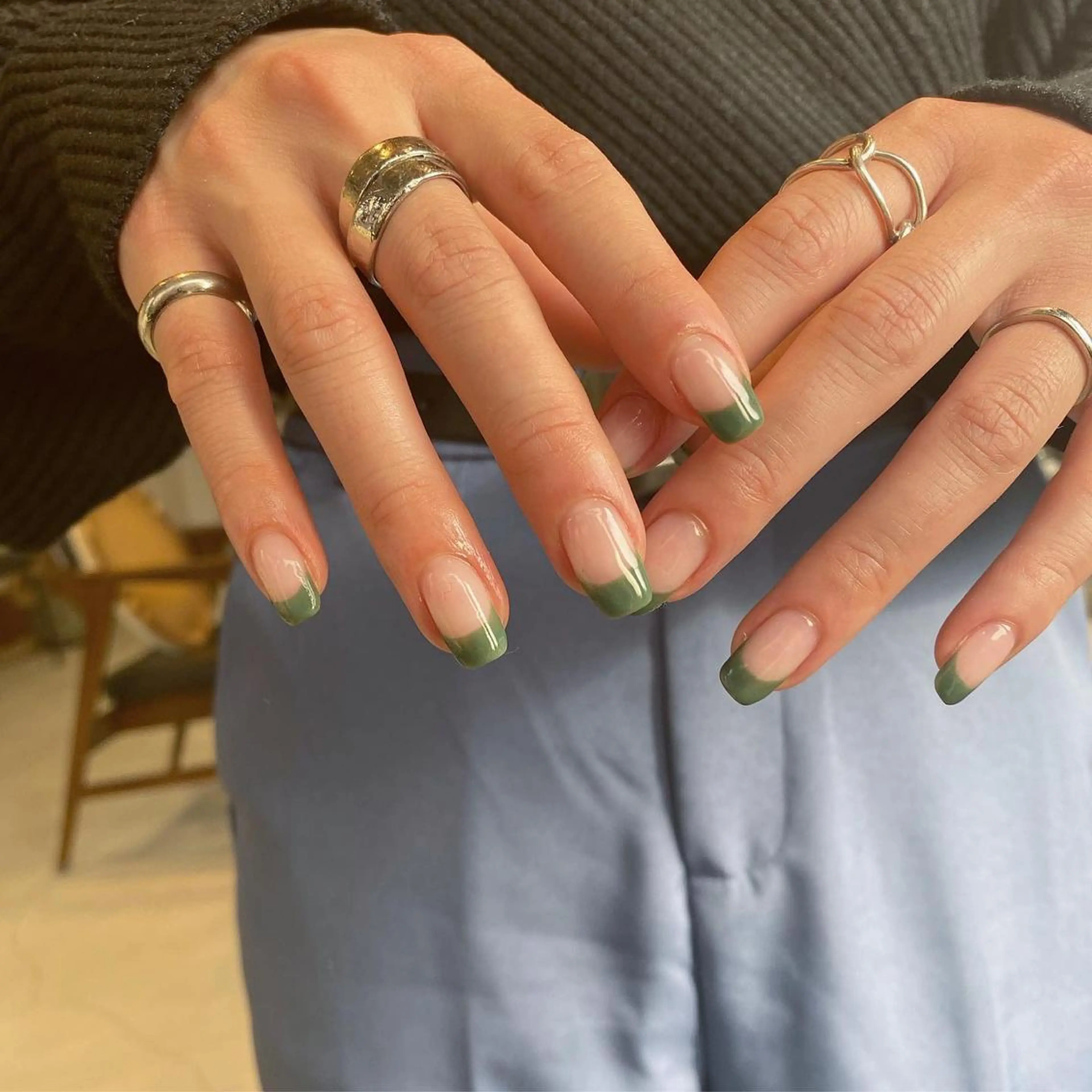 ネイル フレンチネイル シンプルネイル ハンドネイル nable.所属・望月 実莉のネイルデザイン