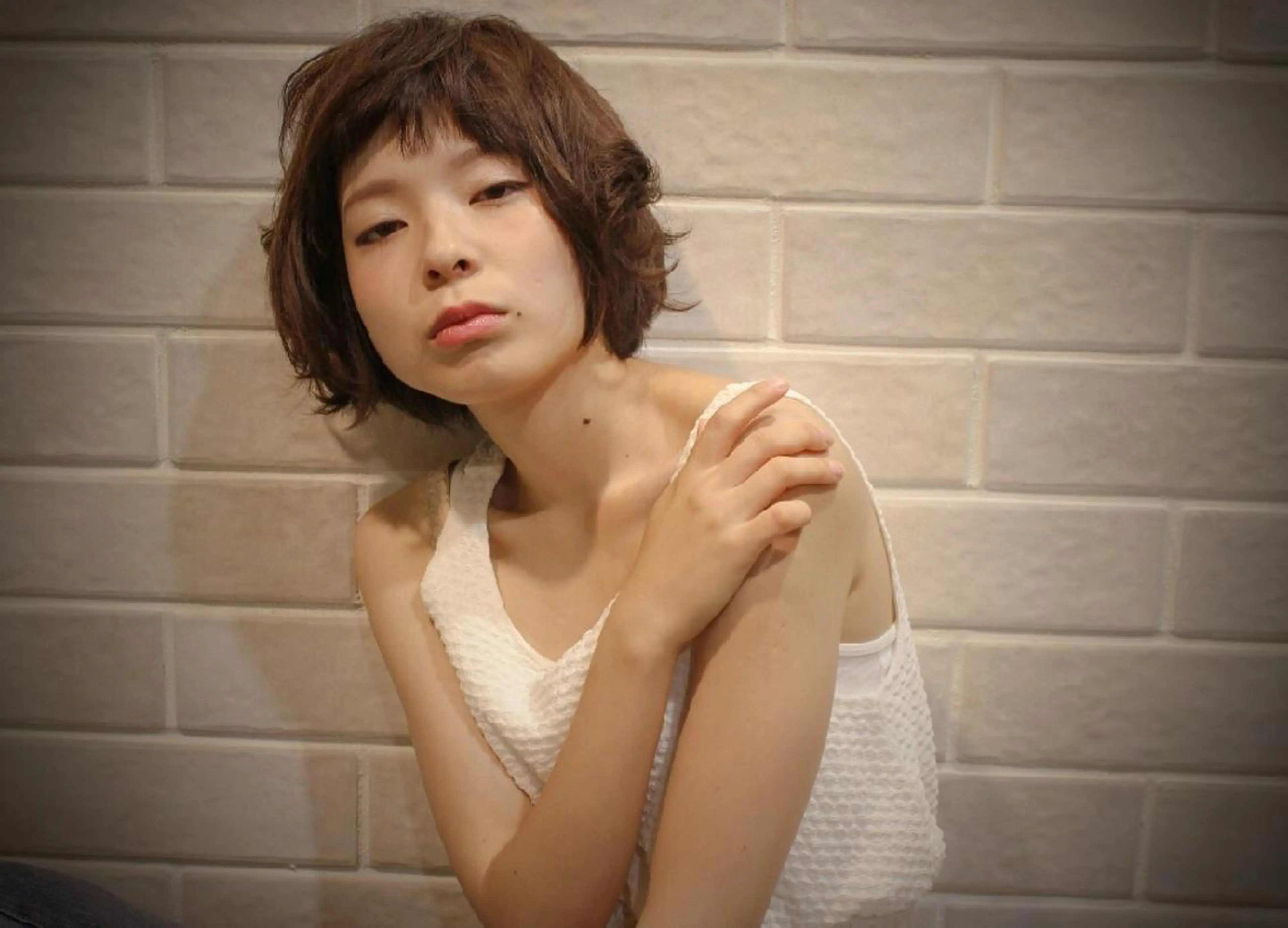 ショート ミディアム セミロング ロング カラー パーマ ショートボブ グレージュ ボブ くせ毛 ショートヘア ショート、ボブ 白髪ぼかし高橋潤一のヘアスタイル
