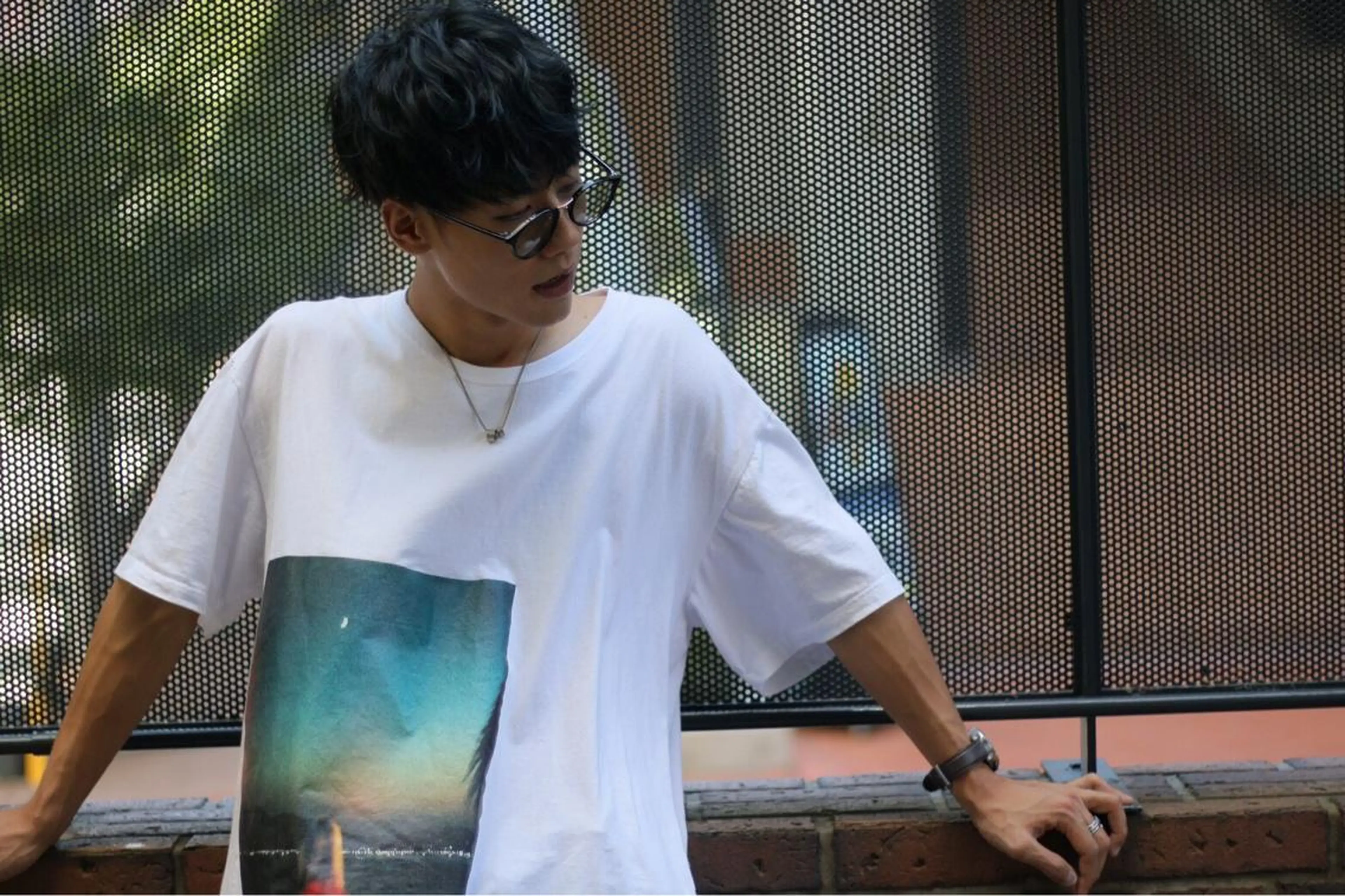 ショート カラー パーマ ヘアアレンジ メンズ 黒髪 ブルーカラー ブルーブラック 髙田 健治 (ケンジ)のその他イメージ