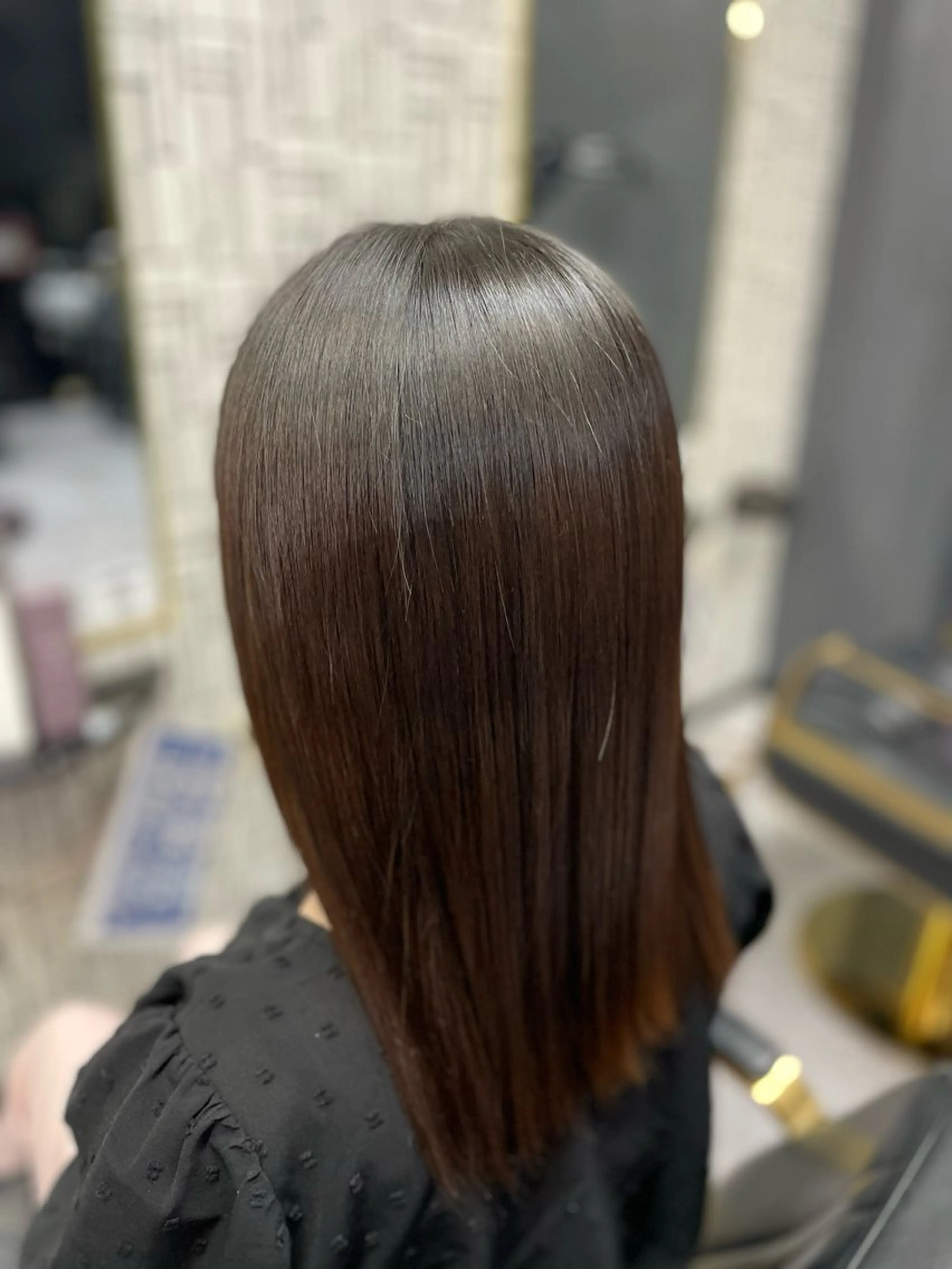 ロング カット 縮毛矯正 トリートメント 篠原 侑作のヘアスタイル