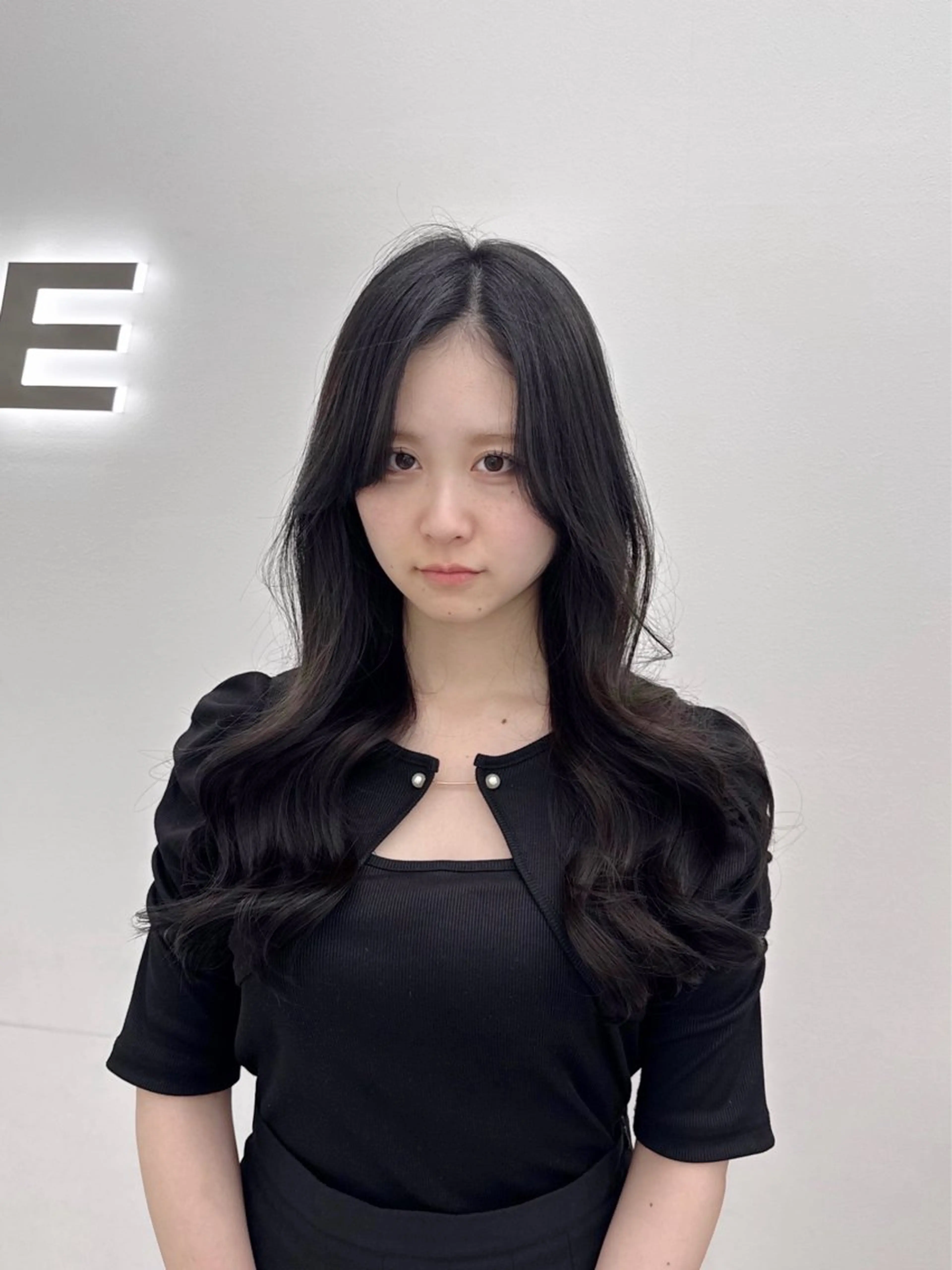 ロング ヘアカラー トリートメント ヘアセット 🤍韓国暗髪 レイヤー🤍きょうのヘアスタイル