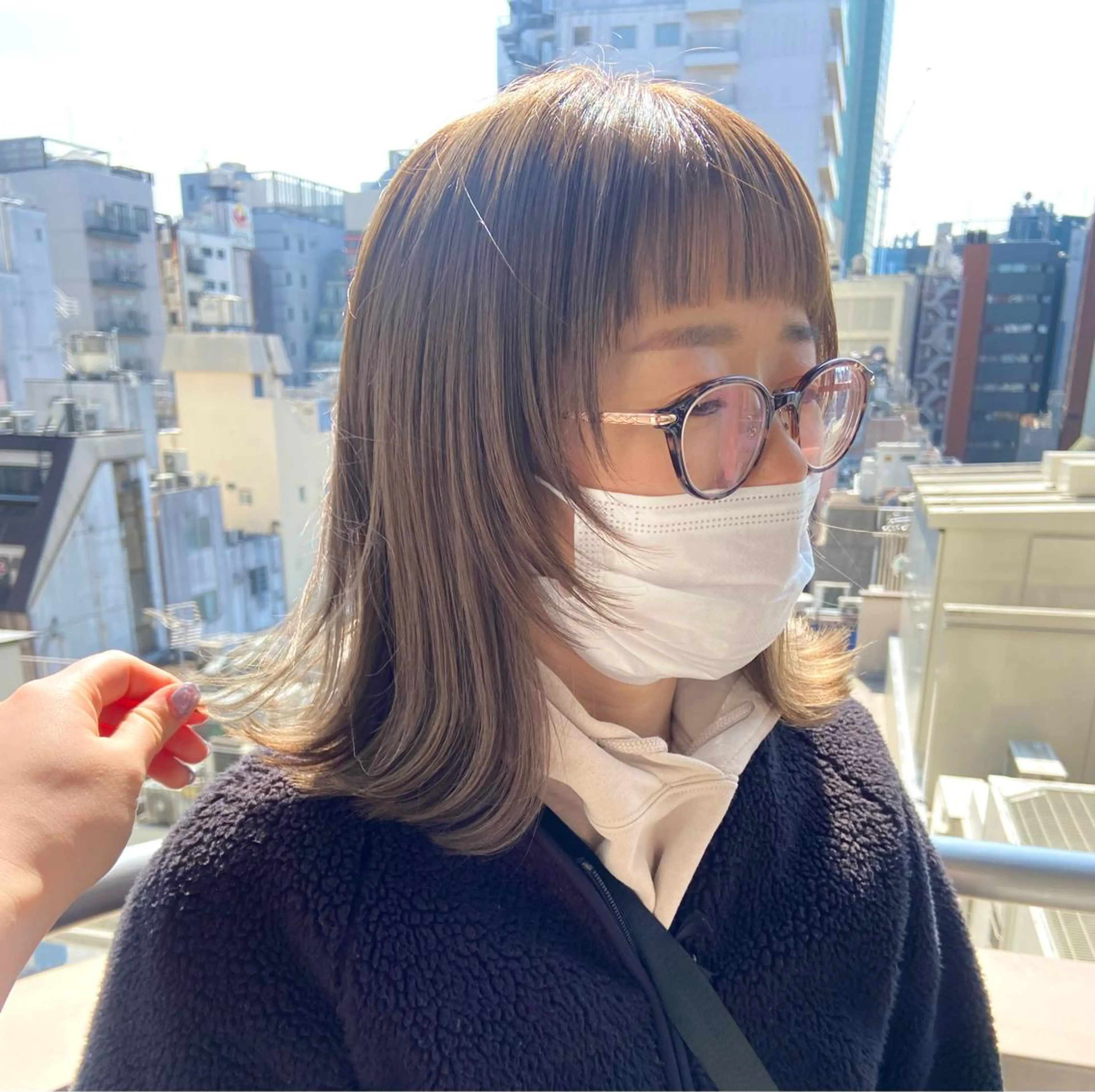ミディアム カラー ブリーチ ブリーチなしカラー ヘアカラー トリートメント 🪽似合わせカラー RENA.🪽🩶のヘアスタイル