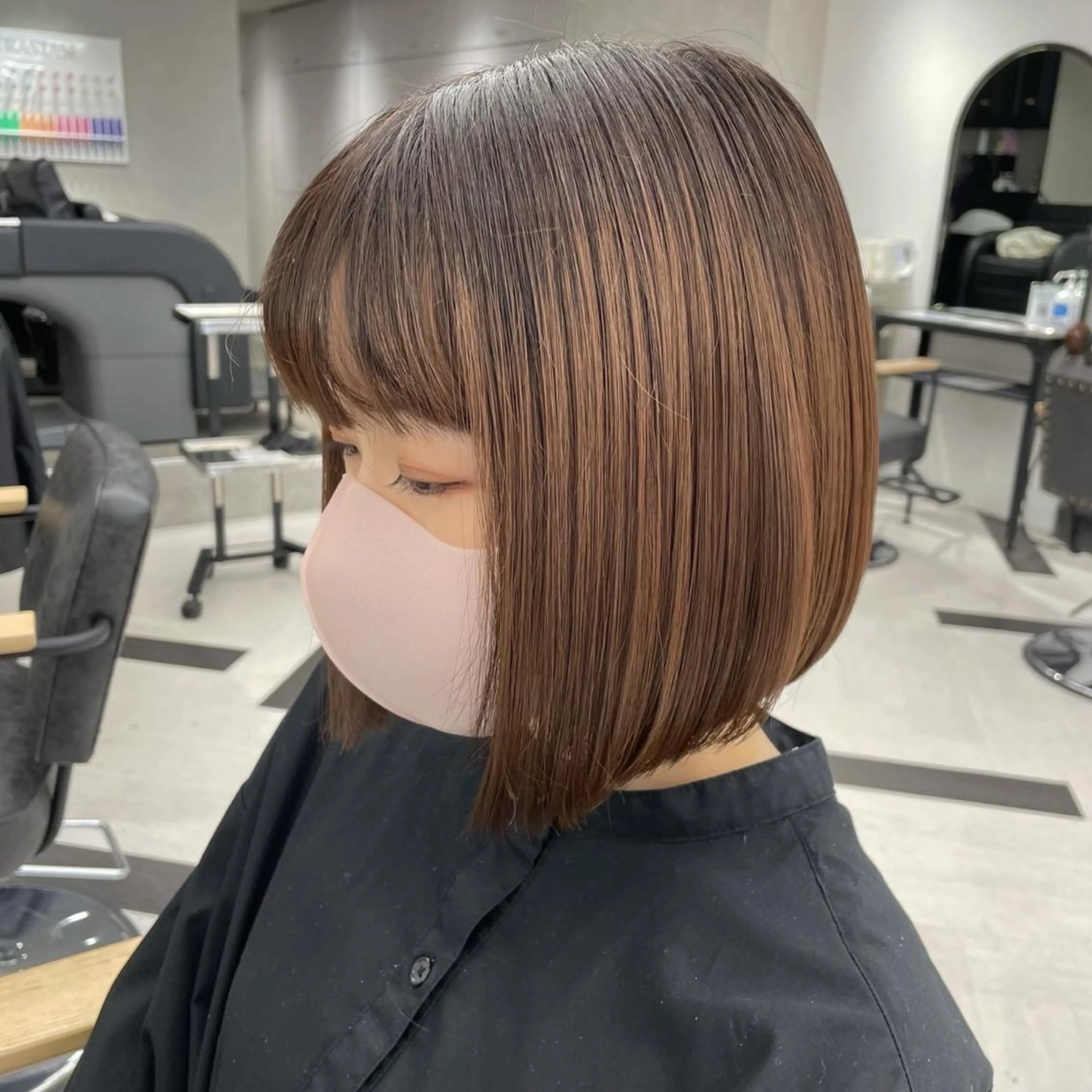 ショート カラー 武井　弘希 ブリーチなしカラー✨のヘアスタイル