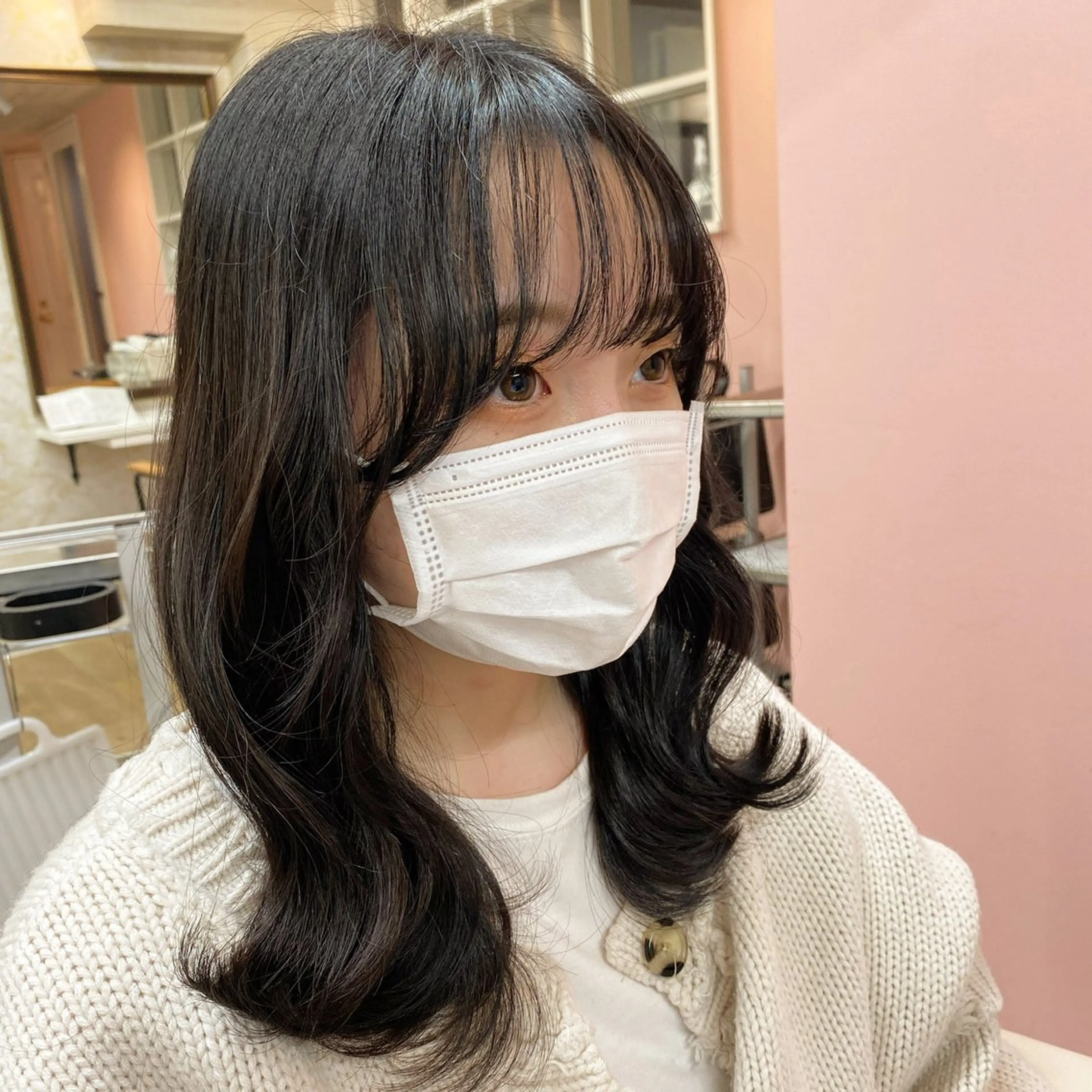 ミディアム ヘアアレンジ カット ヘッドスパ 🇰🇷韓国ヘア× 髪質改善　黒川天斗のヘアスタイル
