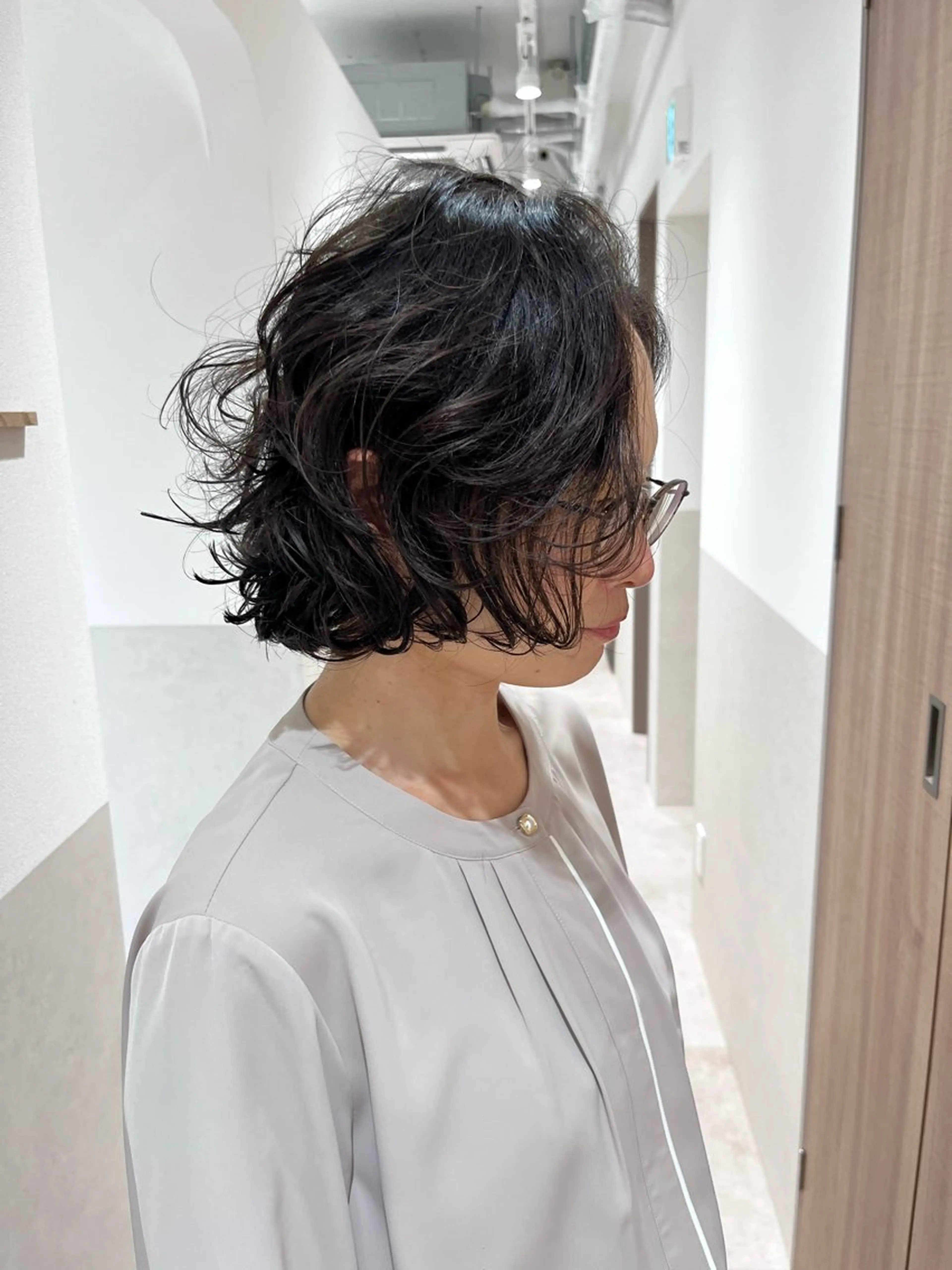 ショート パーマ ボブ カット ヘアカラー パーマ SALOWIN名古屋本山店所属・🍀ナガヤマ ヒデアキ🍀のヘアスタイル