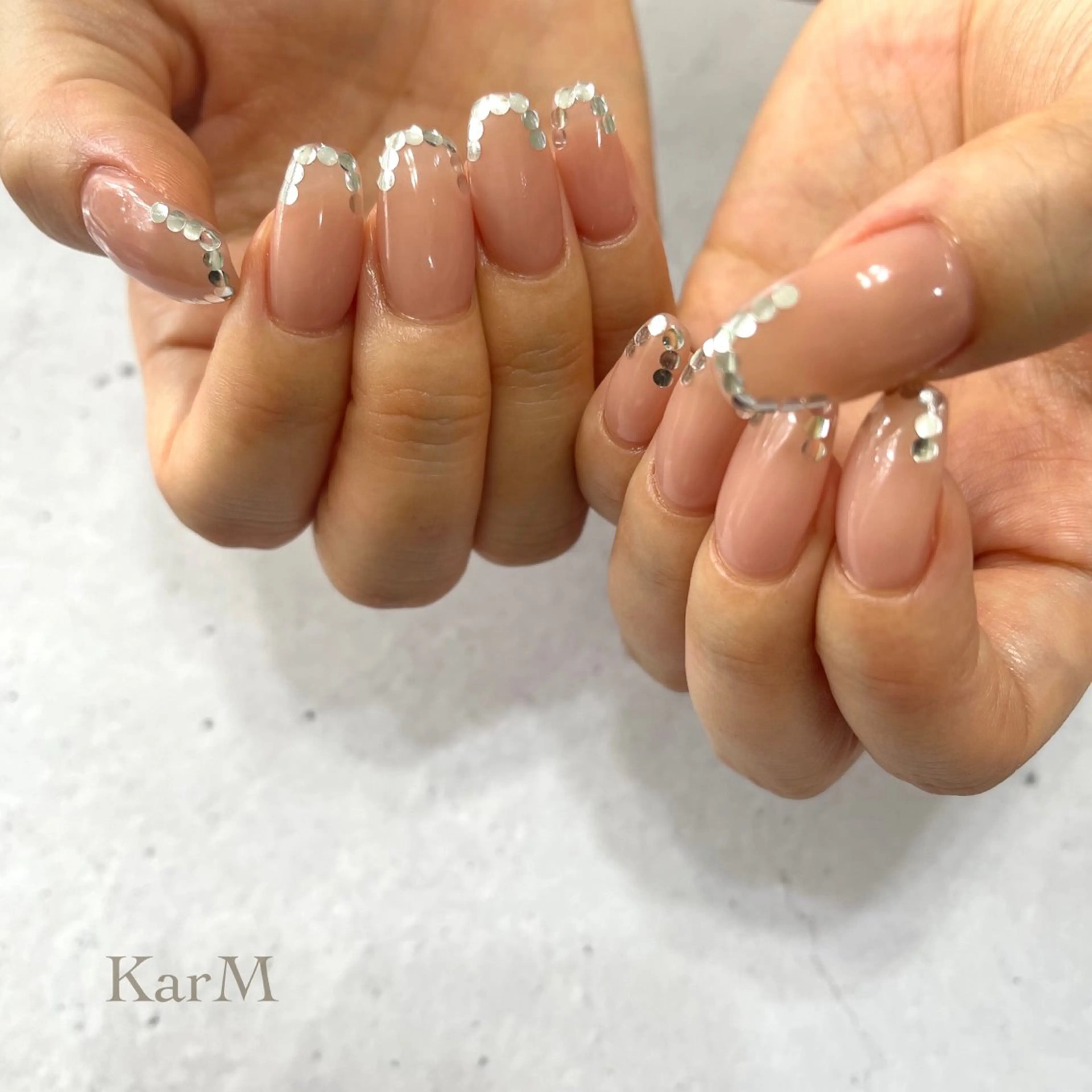 ネイル オーロラネイル チークネイル フットネイル フレンチネイル ホログラムネイル ハンドネイル ogino karinのネイルデザイン