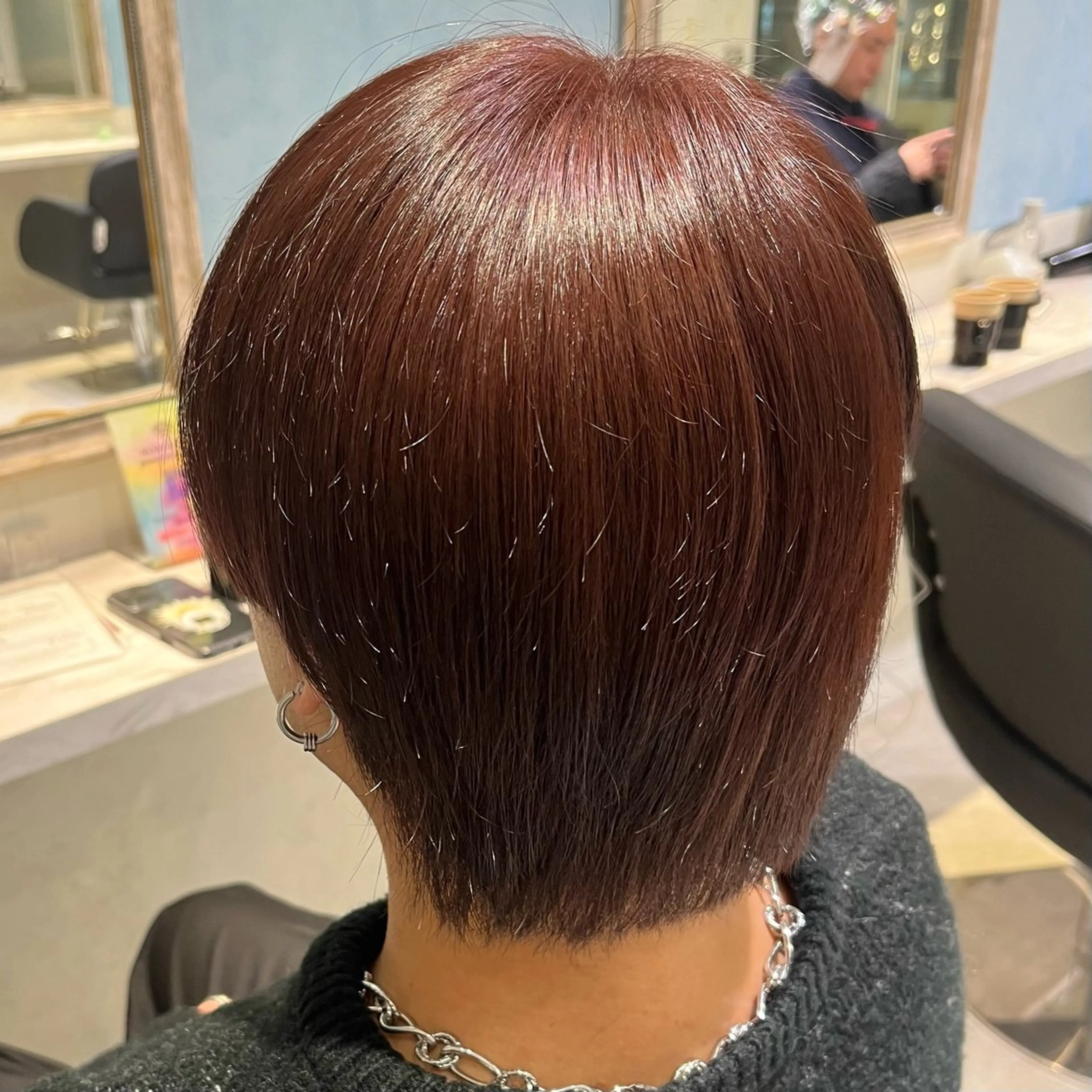 ショート カラー 💖ブリーチ/暖色 𝐘𝐮𝐢💖のヘアスタイル