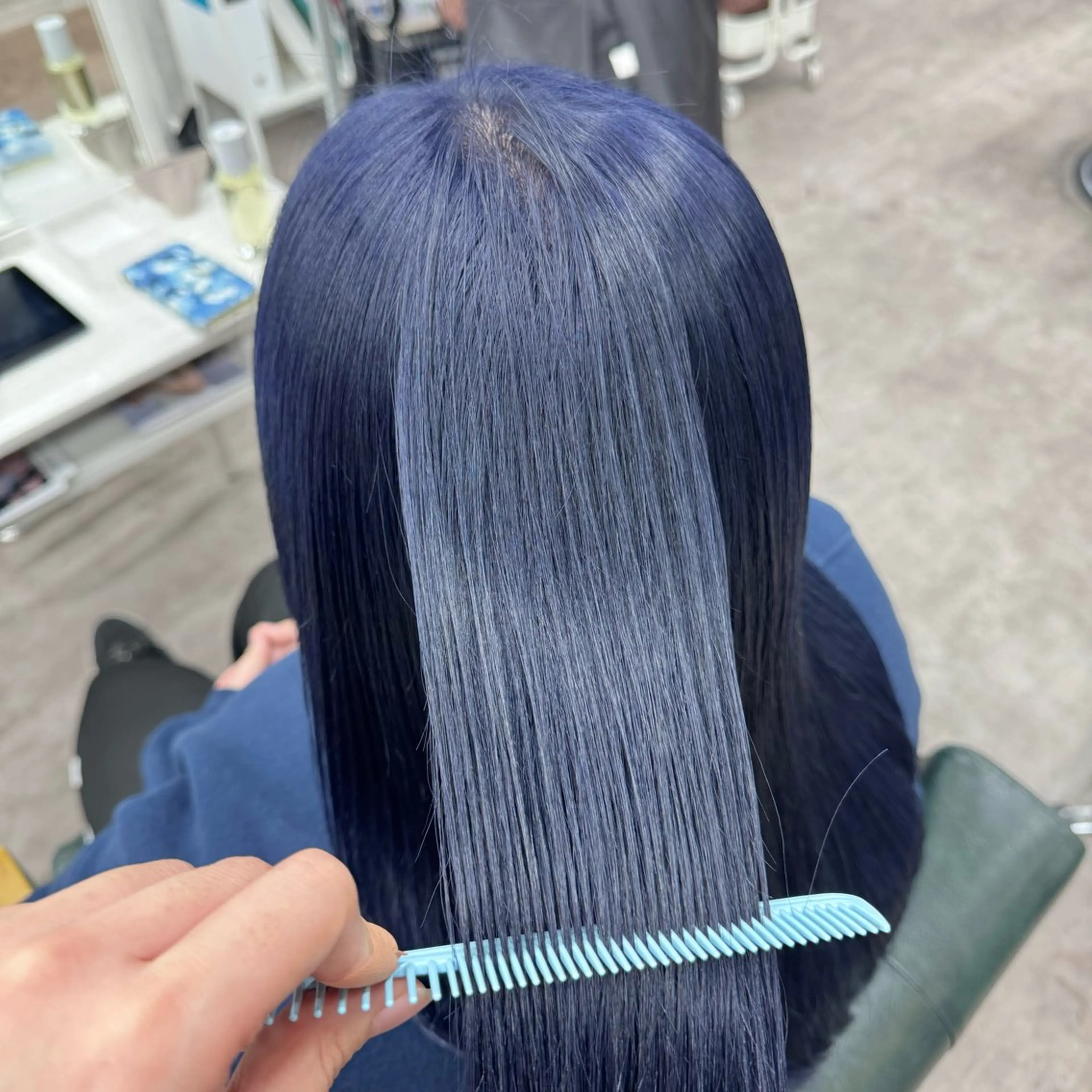 セミロング カラー カット ヘアカラー JUNSHIN🦋 ヘアセット／カラーのヘアスタイル