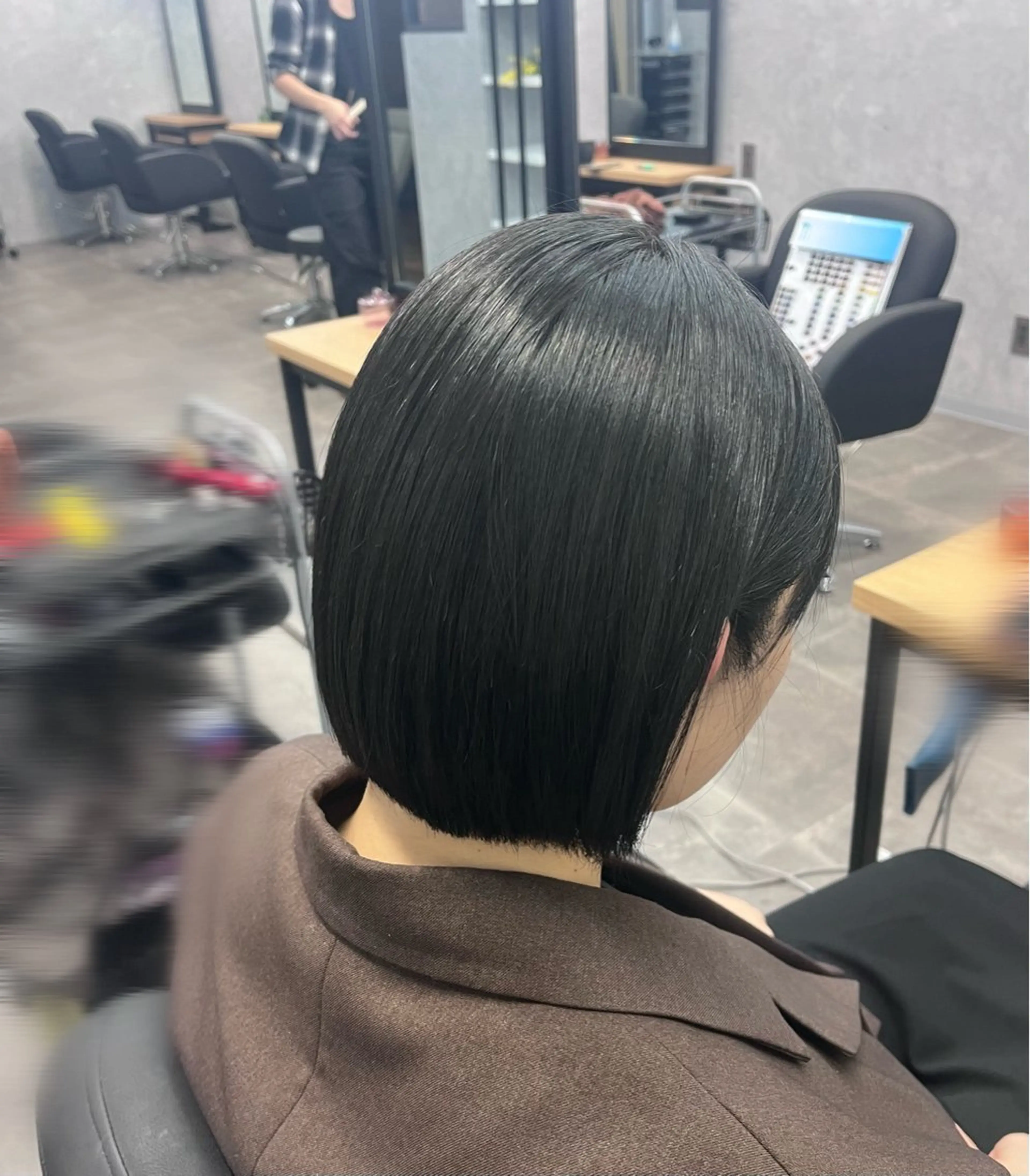 ミディアム カラー カット 熊谷 有紗のヘアスタイル