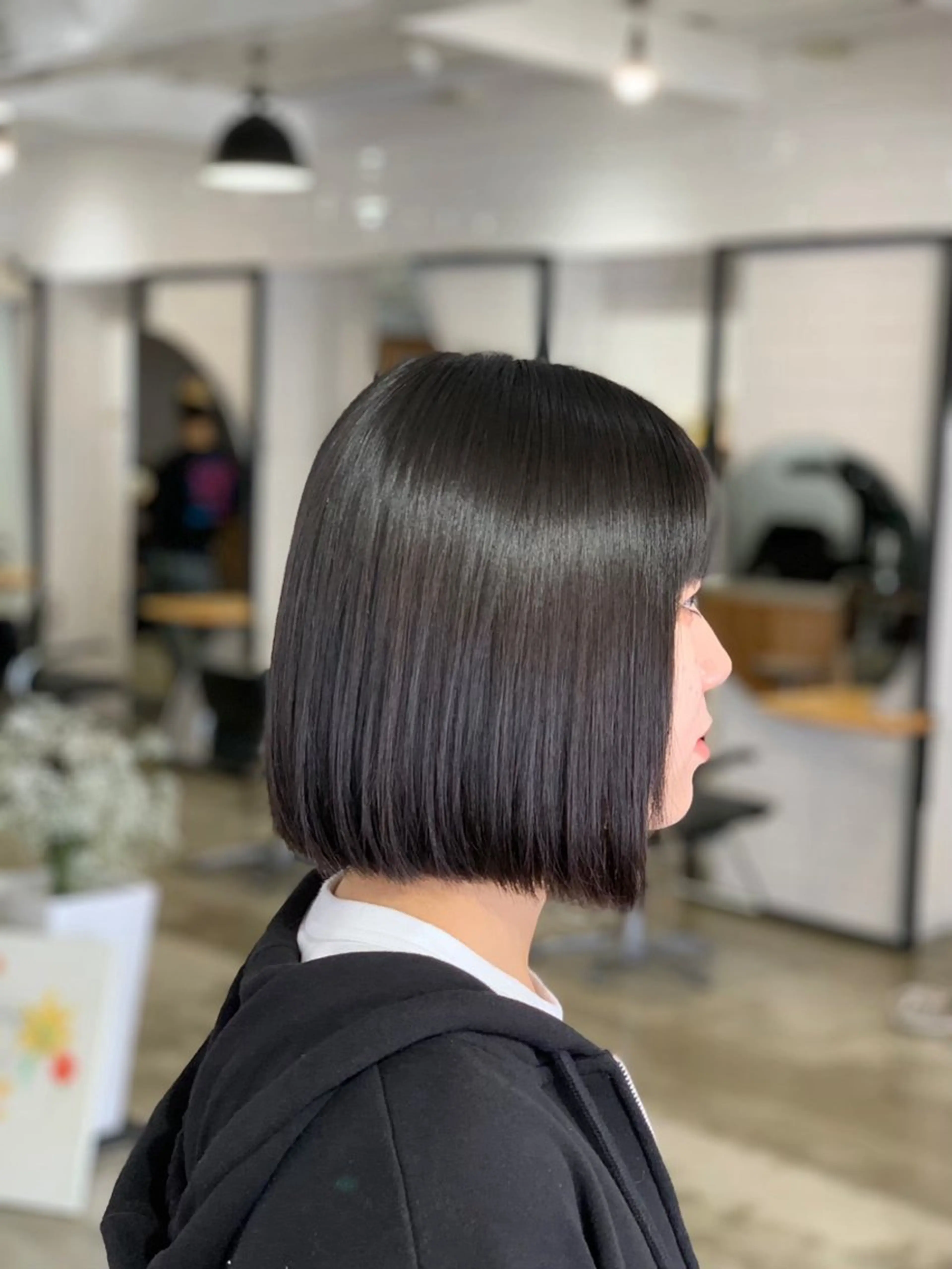 ショート カラー 縮毛矯正 KOU×北谷× BY MY SIDEのヘアスタイル