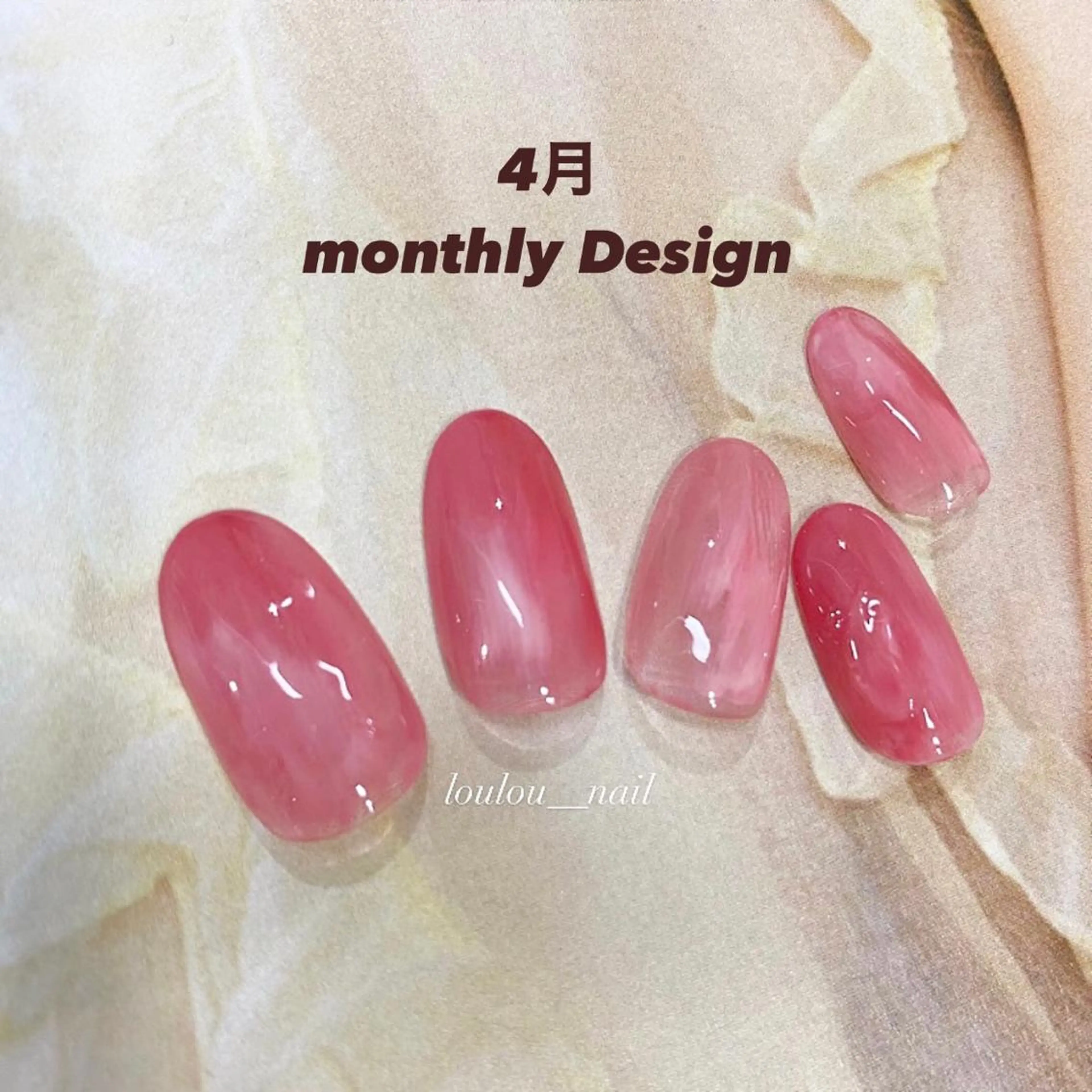 ネイル クリアネイル loulou _nail所属・葛西 知佳のネイルデザイン