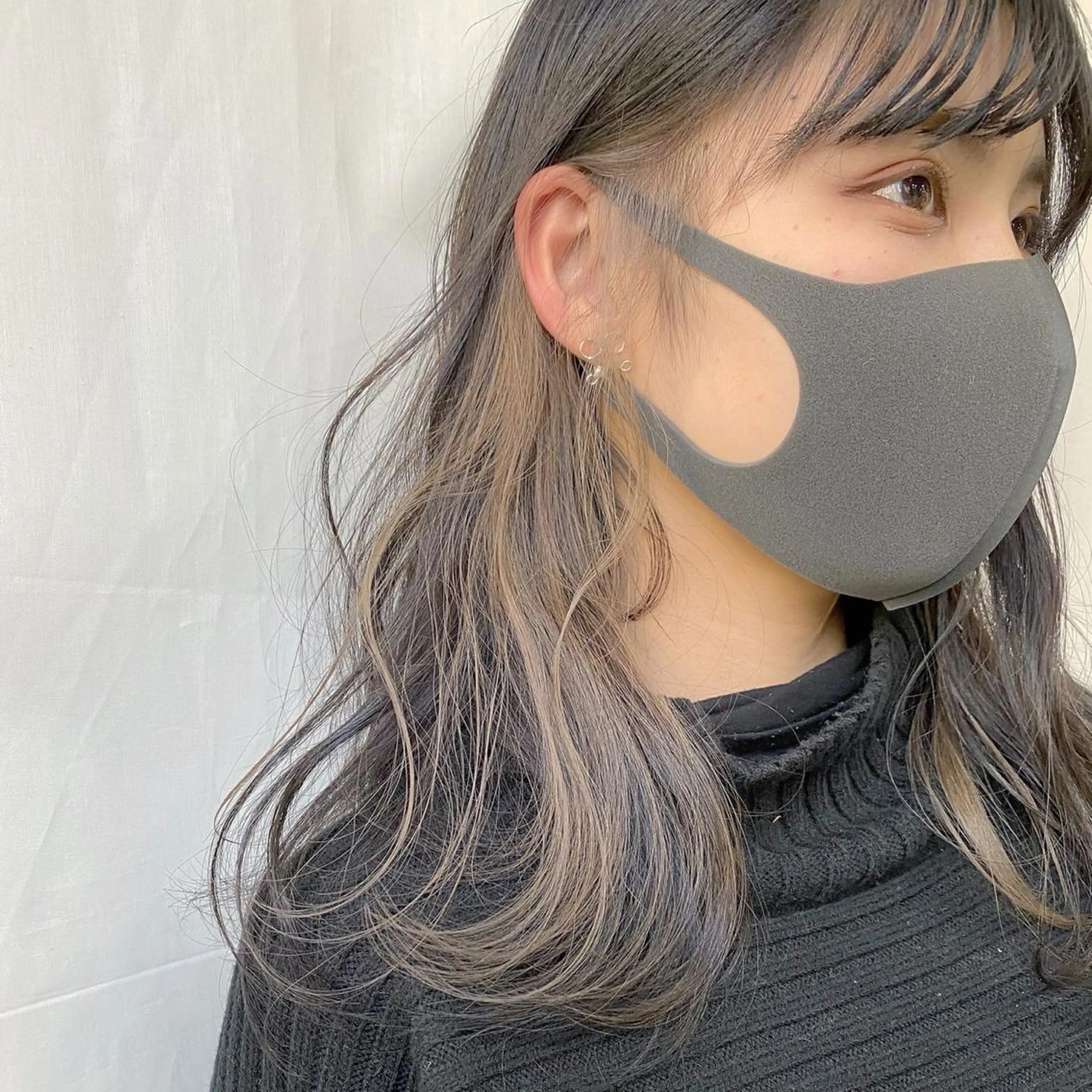 ミディアム カラー ヘアカラー キタダ ヒロキのヘアスタイル
