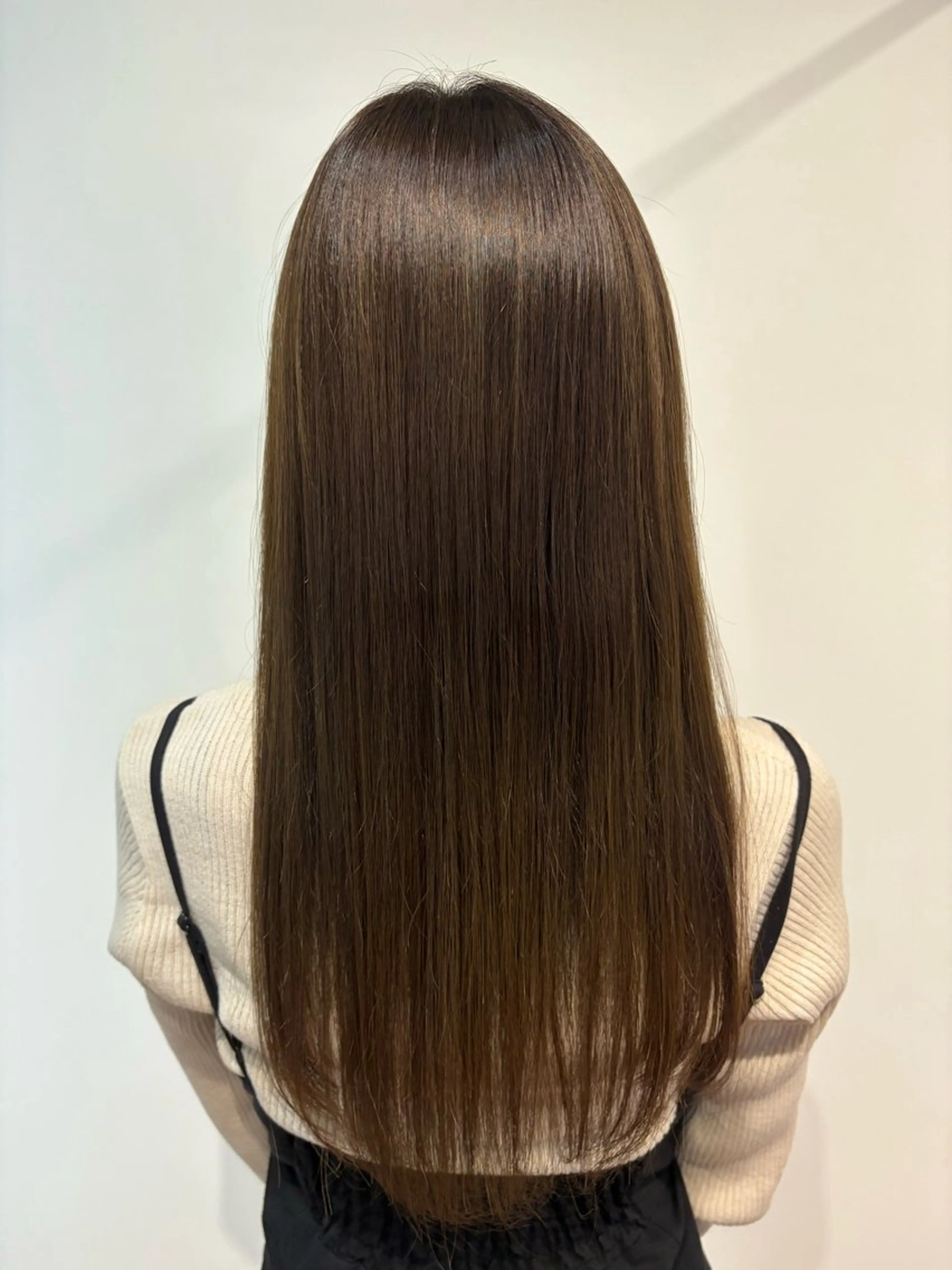 ロング カラー カット ヘアカラー トリートメント 青野 文香のヘアスタイル