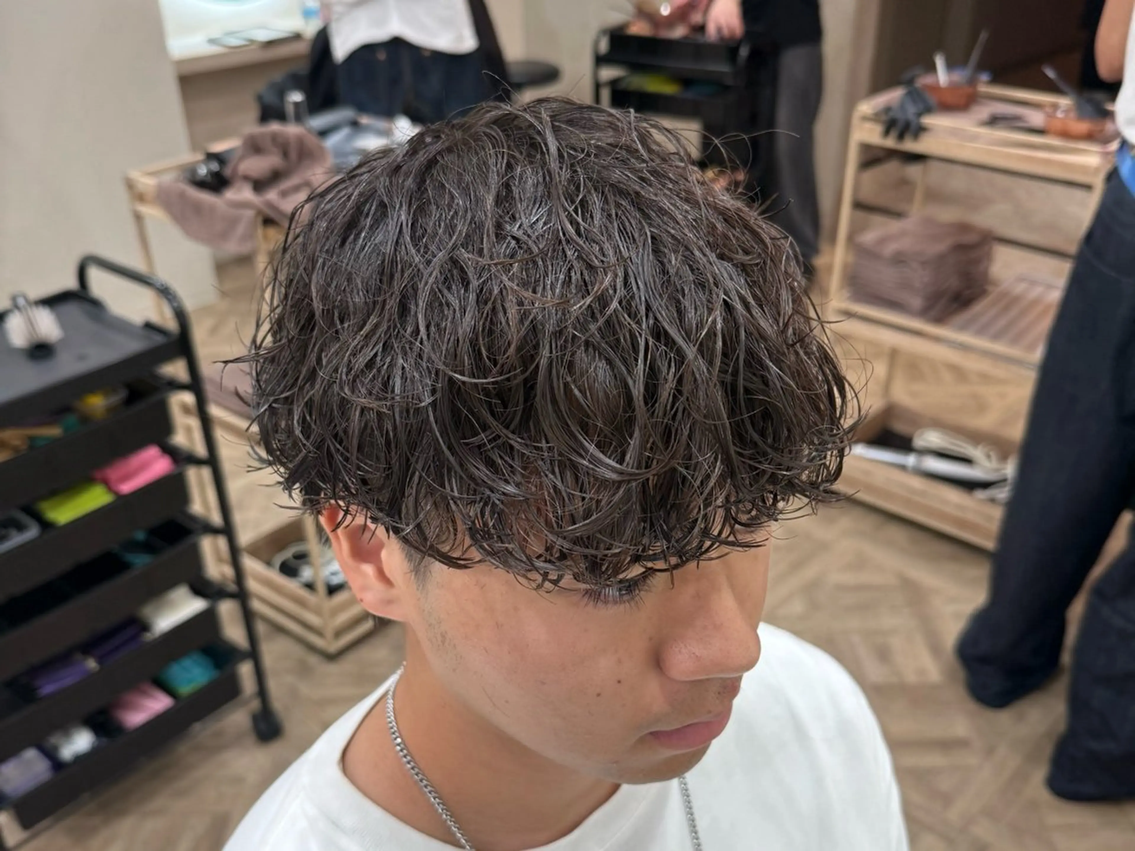 パーマ メンズ メンズパーマ カット パーマ トリートメント 市原亮/名古屋駅/ ツイスパ/波巻きのヘアスタイル