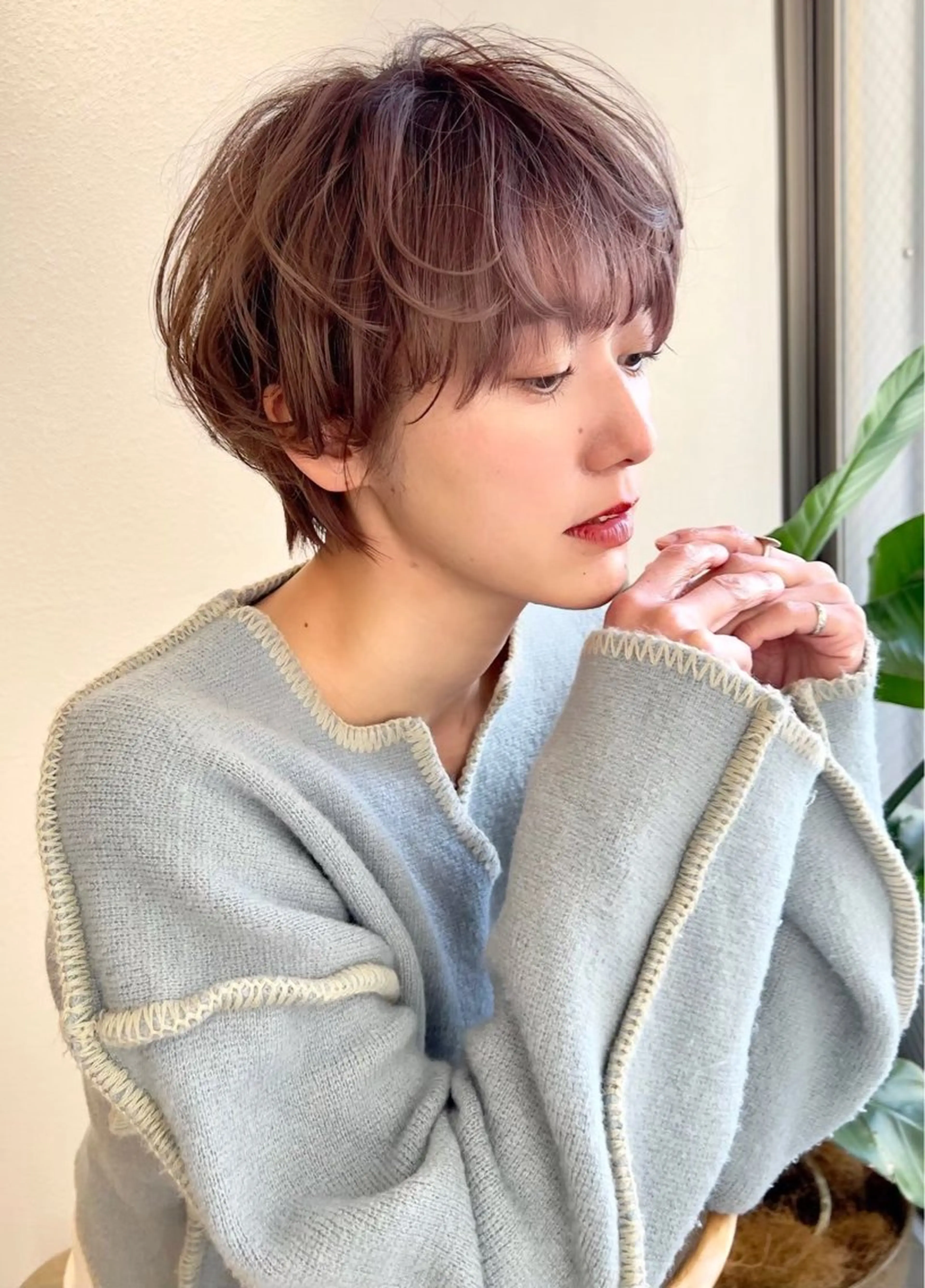 ショート パーマ ショートヘア 大和田拓夢 /縮毛矯正/艶髪ヘアのヘアスタイル