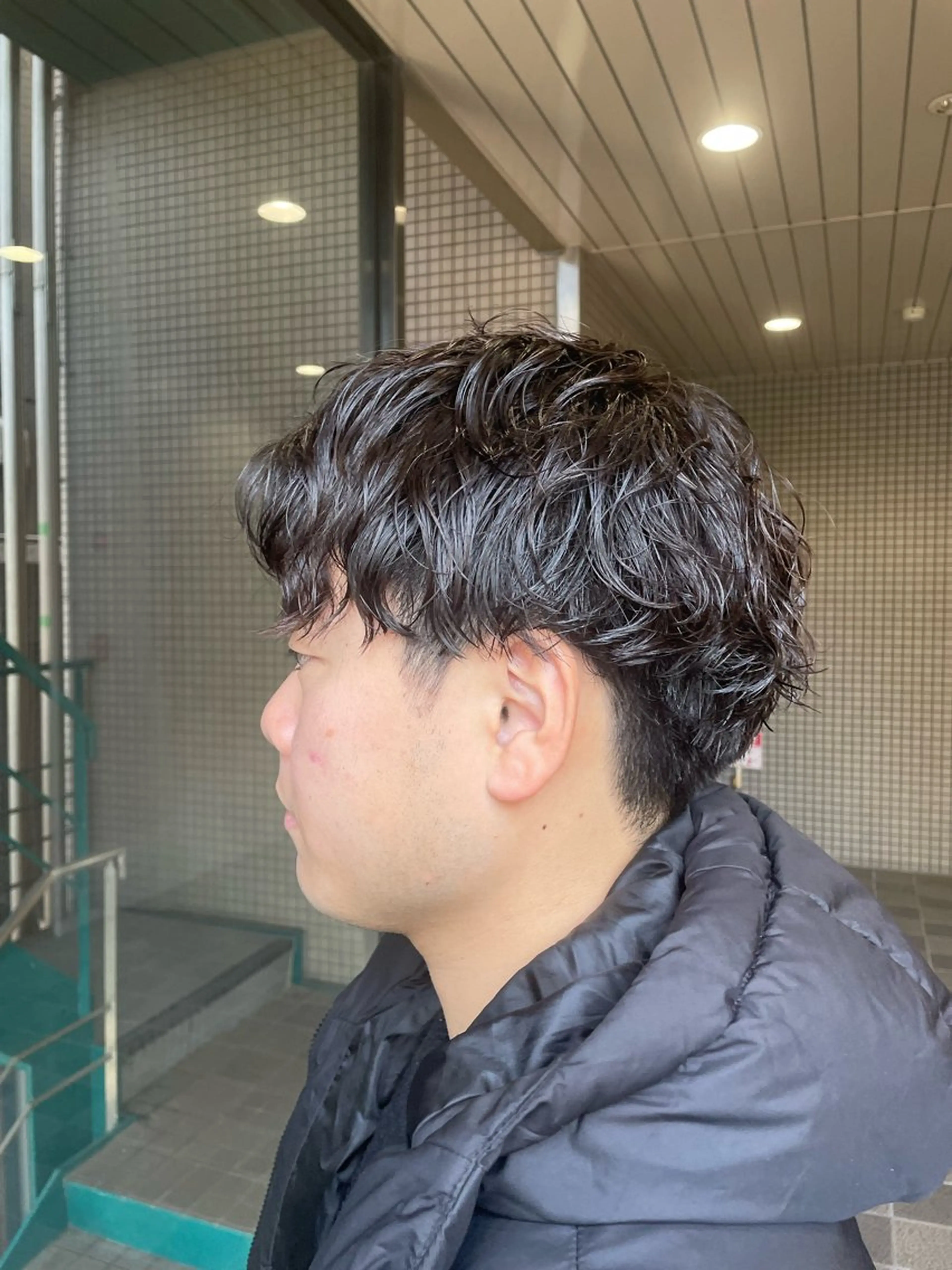 メンズカット＋スパイラルパーマの写真