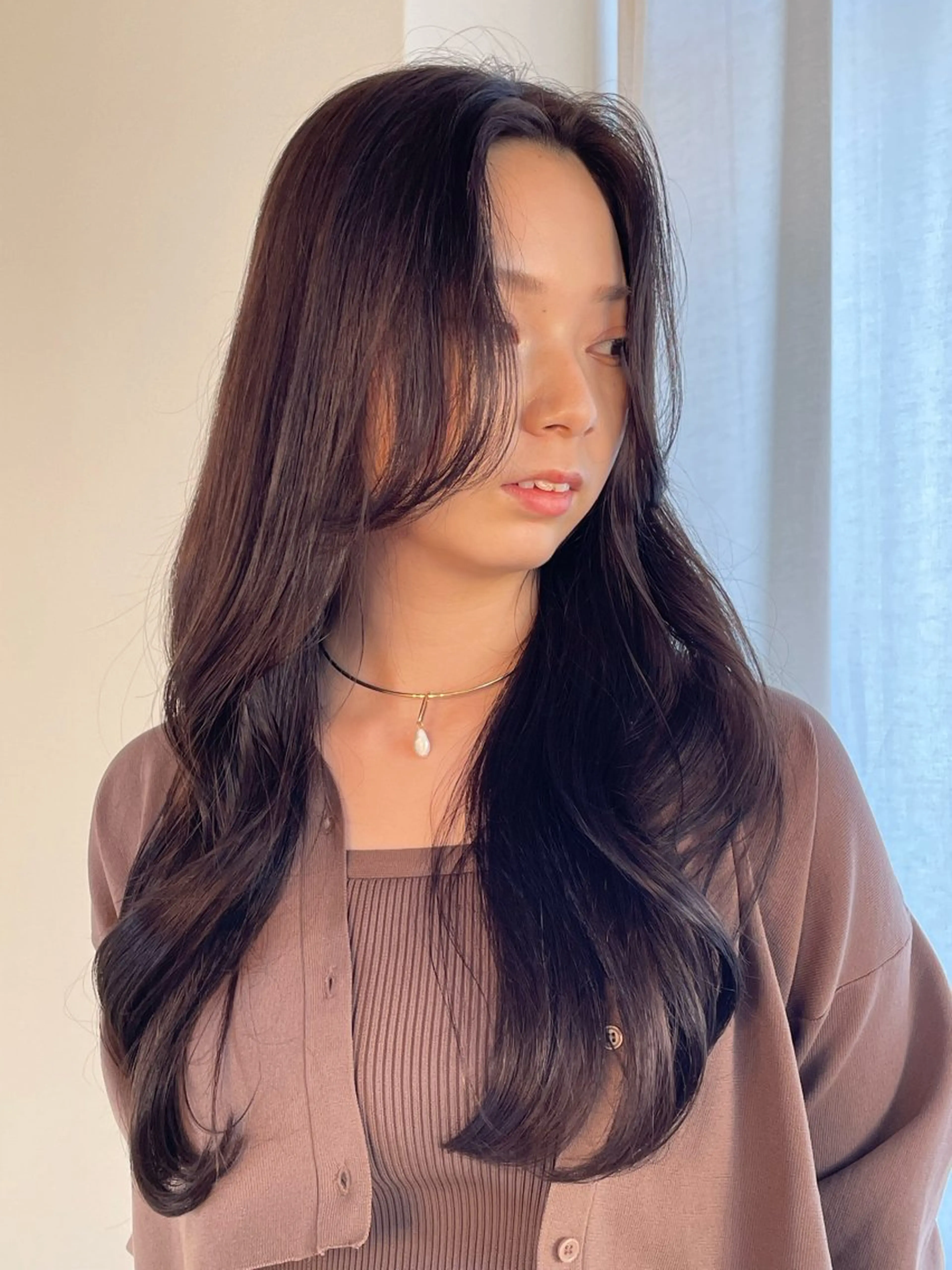 ロング カット ヘアカラー トリートメント cocoluana(ココルアナ)所属・韓国風ヘア専門 🇰🇷Noaのヘアスタイル