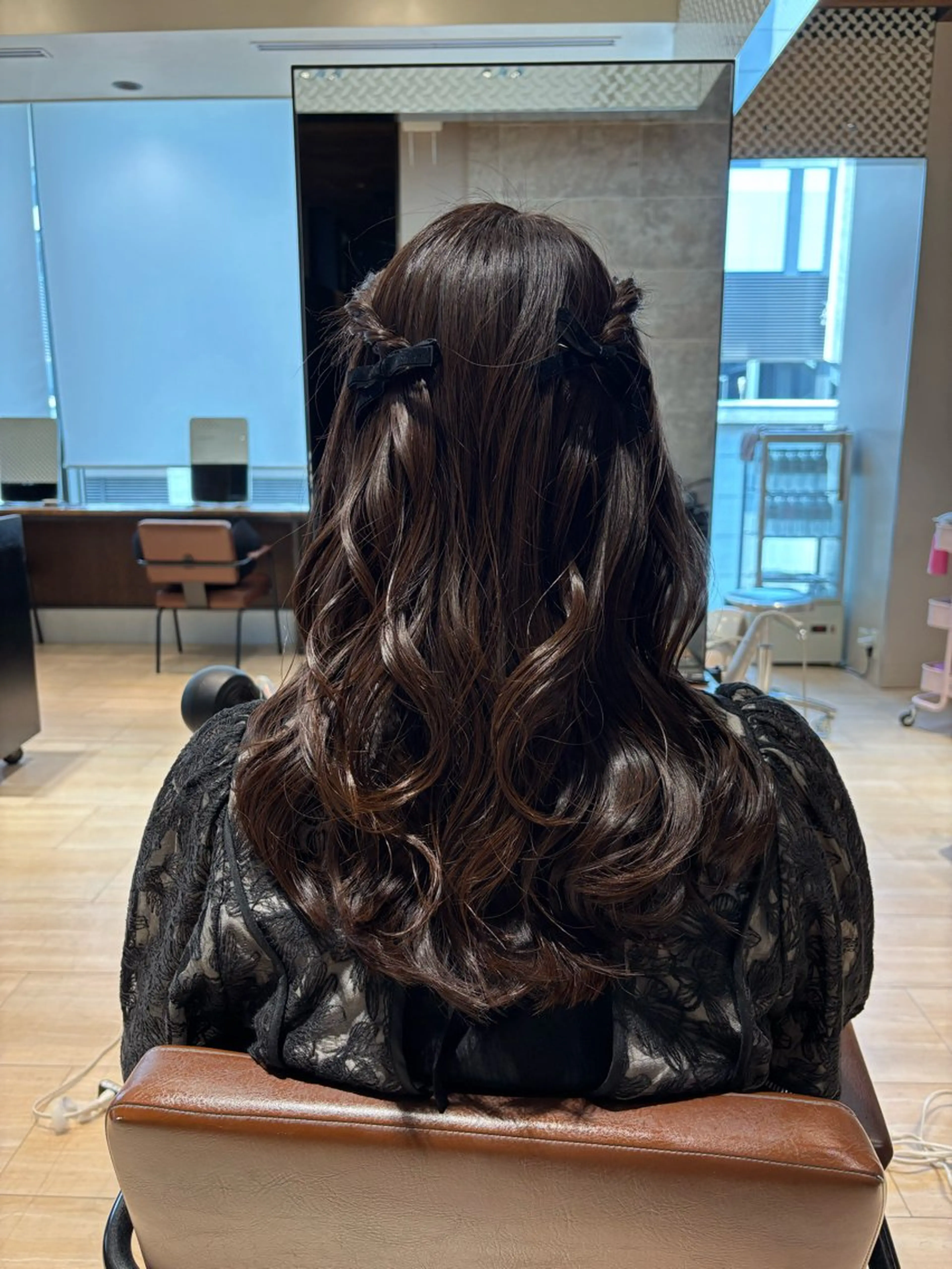 ロング ヘアアレンジ ヘアセット 穂積 未優のヘアスタイル