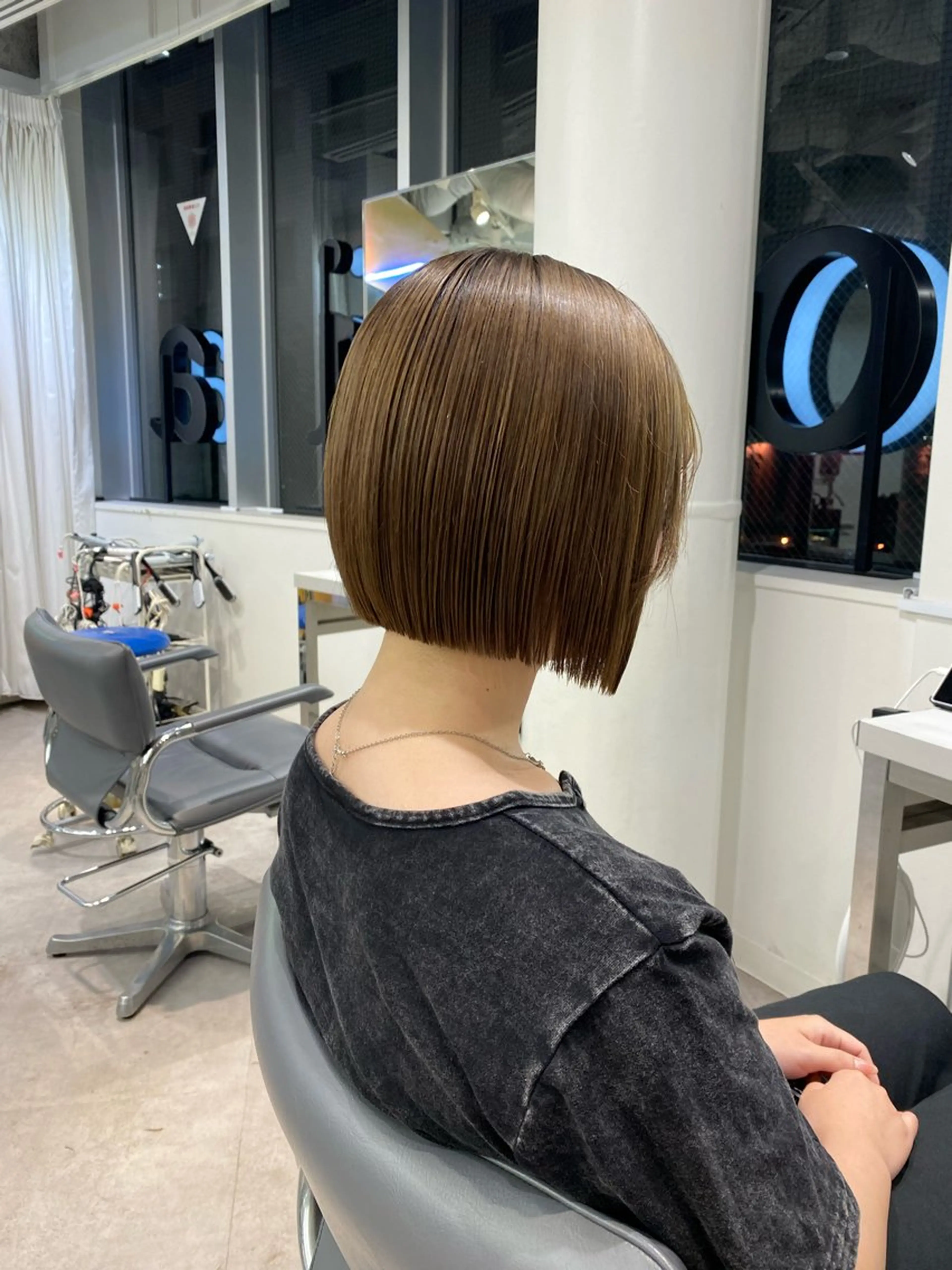 ショート ボブ カット Euphoria SHIBUYAGRANDE所属・🎀カットモデル募集 🎀AKARI🎀のヘアスタイル