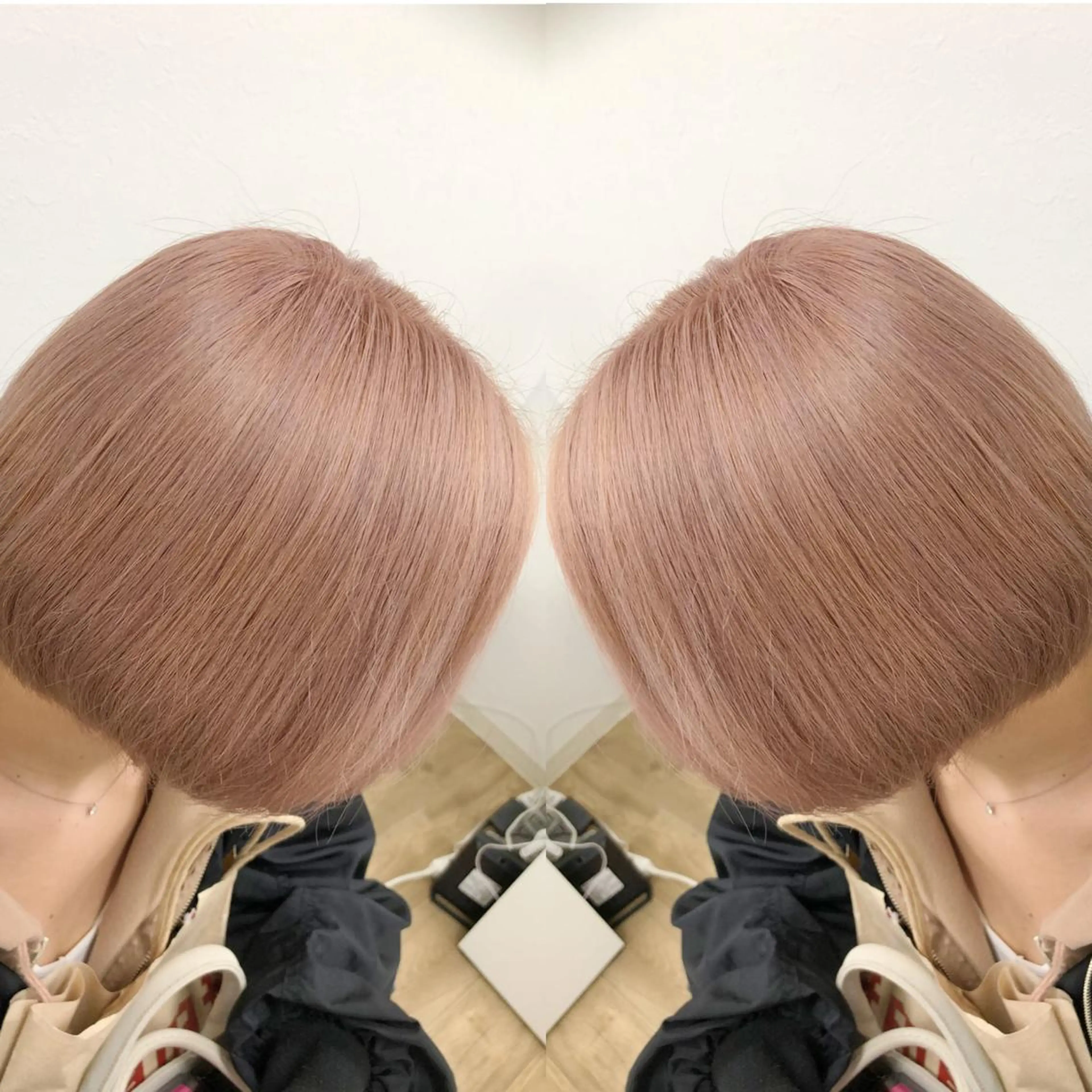 ミディアム ヘアカラー トリートメント プライベートサロン LyoN/RYOTAのヘアスタイル