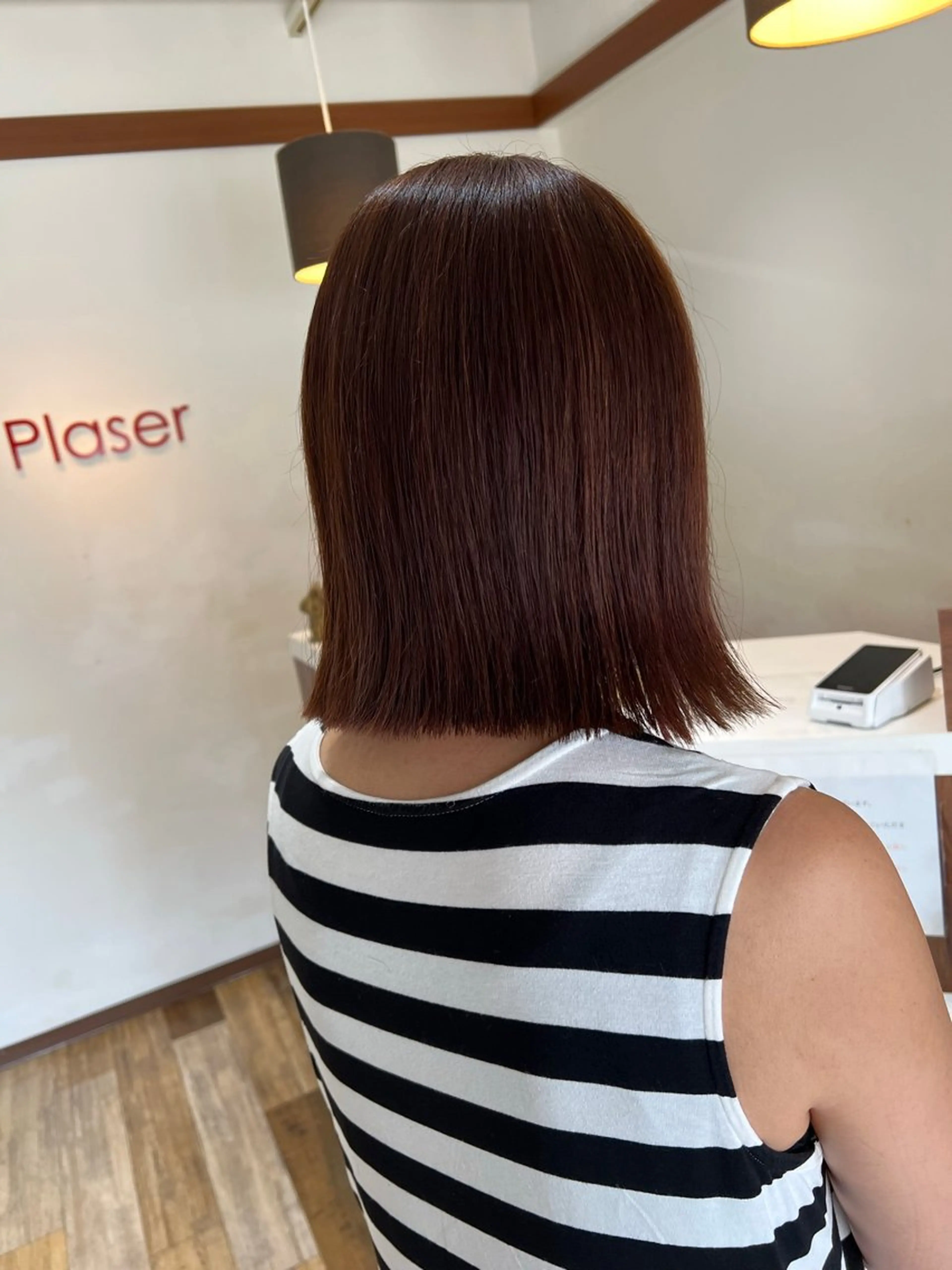 ミディアム 切りっぱなしボブ ボブ カット ヘアカラー トリートメント HAIR BEAUTY Plaser所属・透明感カラー🕊️✨ Mayu🦮🩶のヘアスタイル