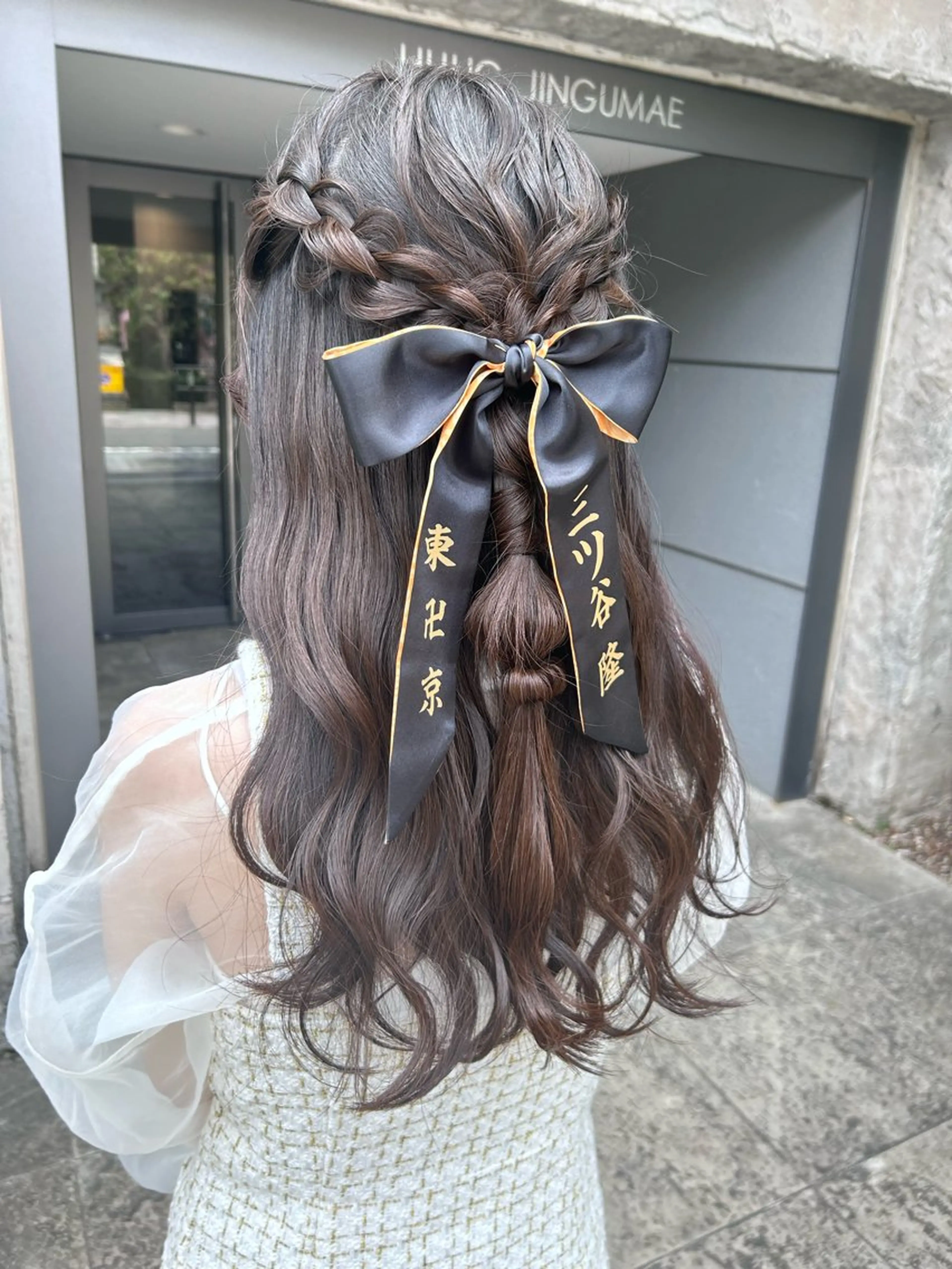 セミロング カラー ヘアアレンジ ヘアセット 💕誰より可愛い💕 ピンク🎀YUUKAのヘアスタイル