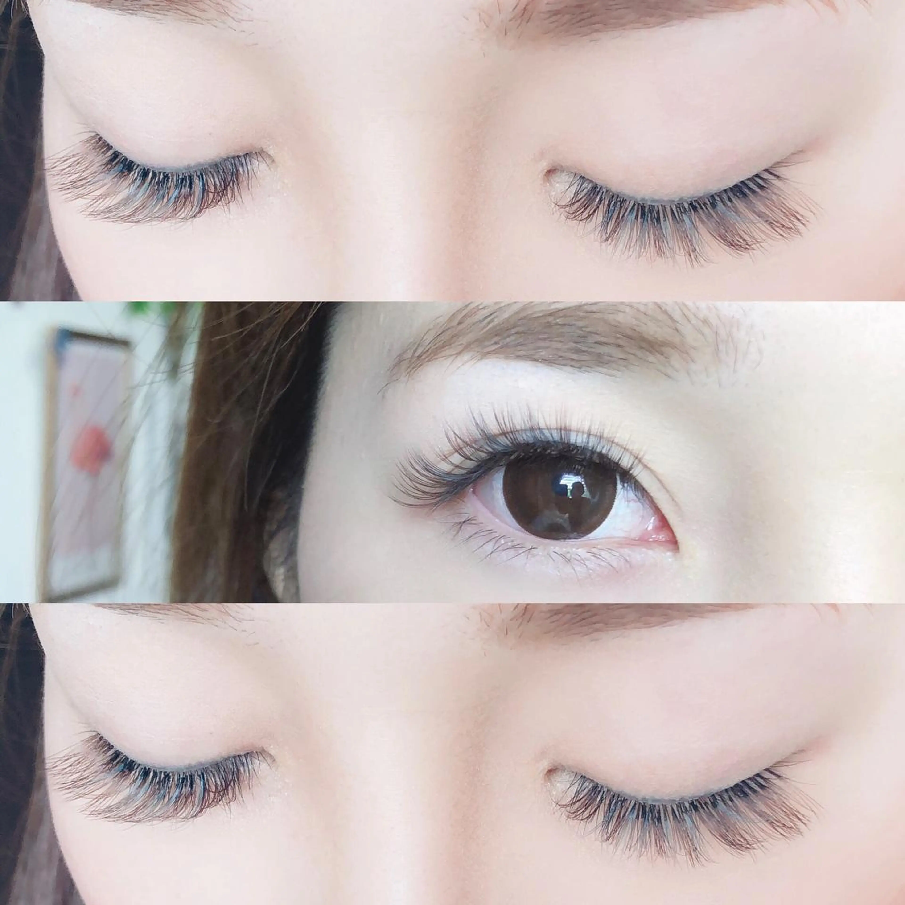 マツエク・マツパ カラーマツエク ボリュームラッシュ Hug me eyelashのマツエク・マツパデザイン