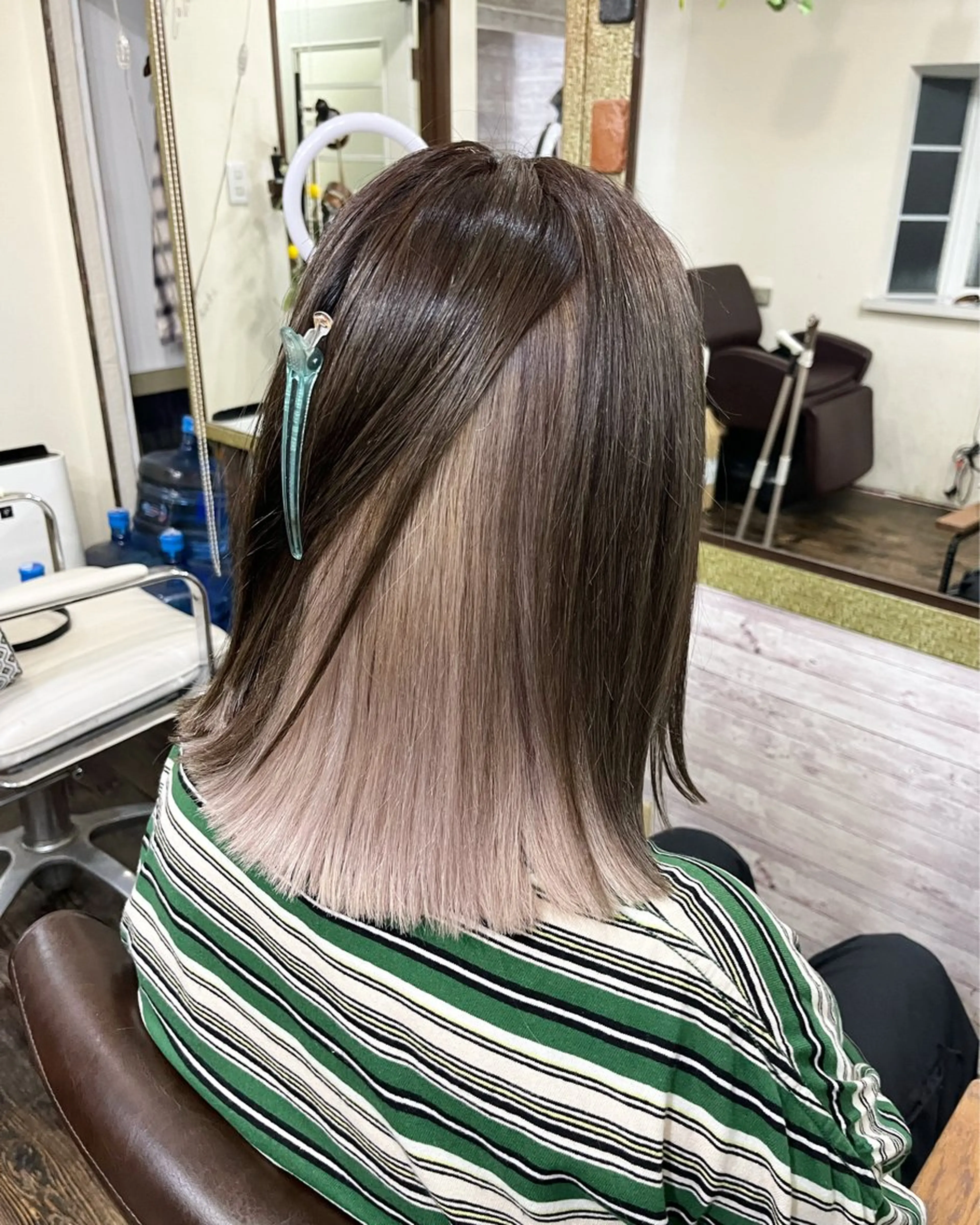 ミディアム カラー ヘアカラー 渡辺 健太のヘアスタイル