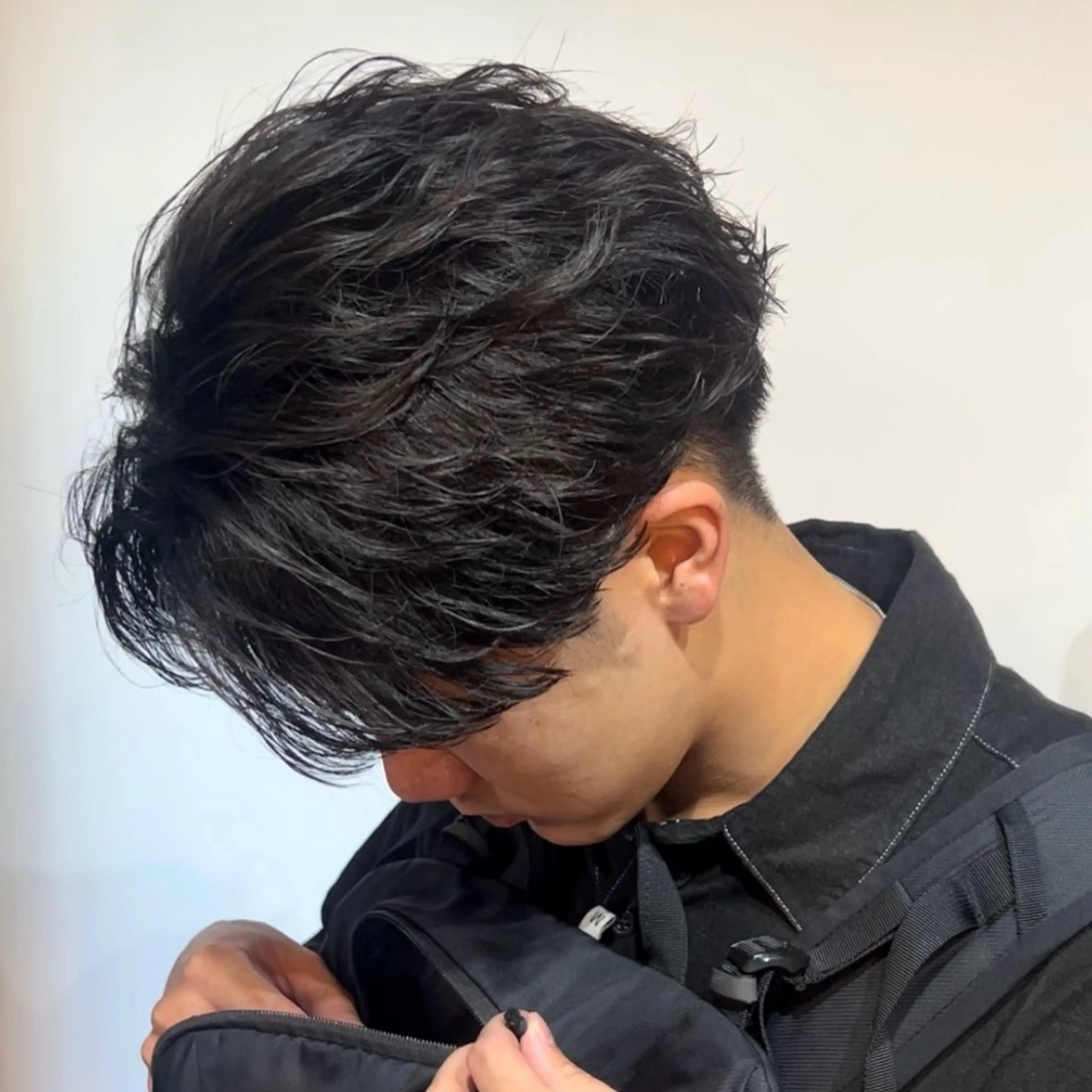 【ご新規様限定‼️】メンズカット+フェザーパーマ¥7500メンズパーマ/センターパート/ニュアンスパーマの写真