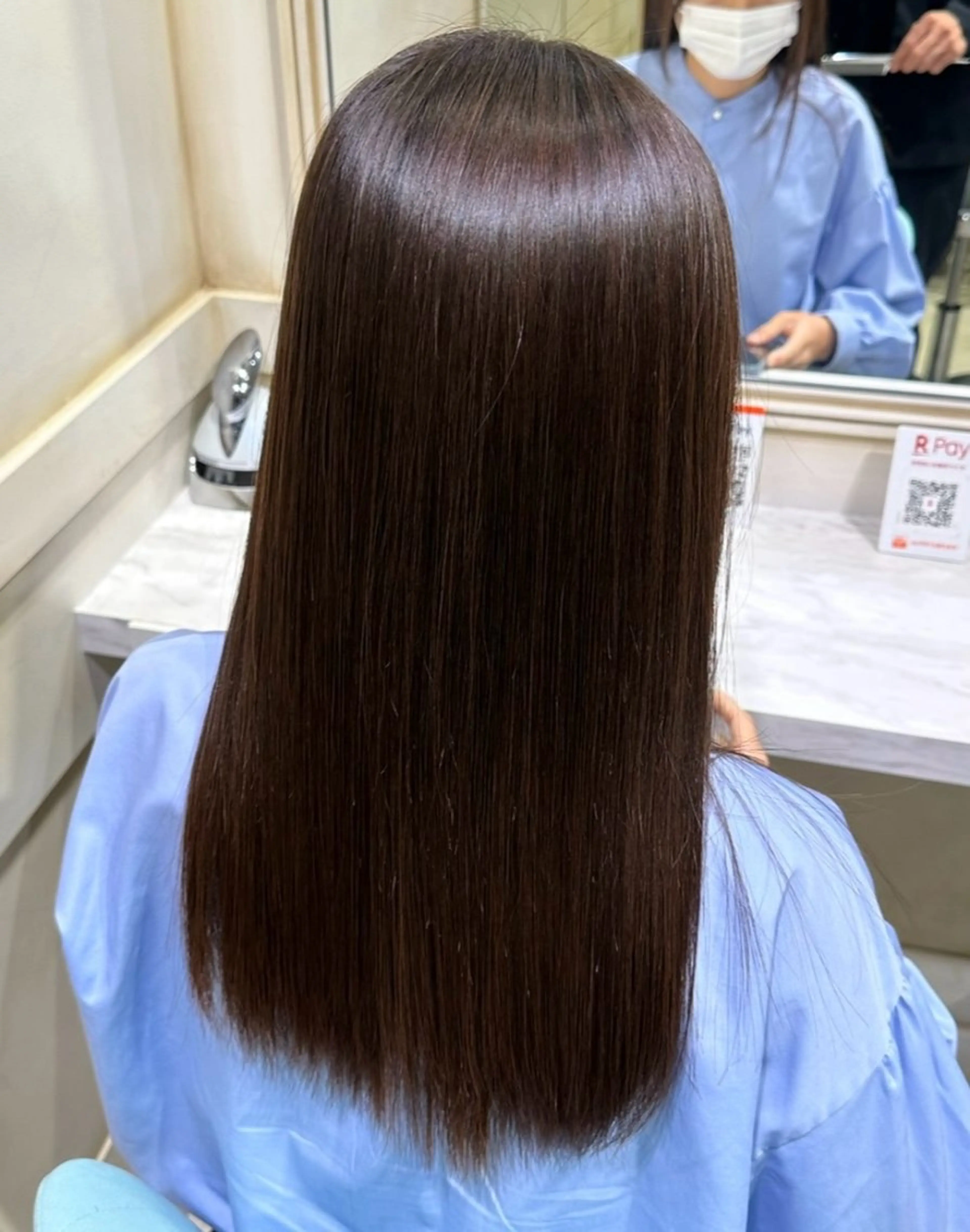 セミロング 縮毛矯正 FBeauty表参道本店所属・仲尾 翔也のヘアスタイル