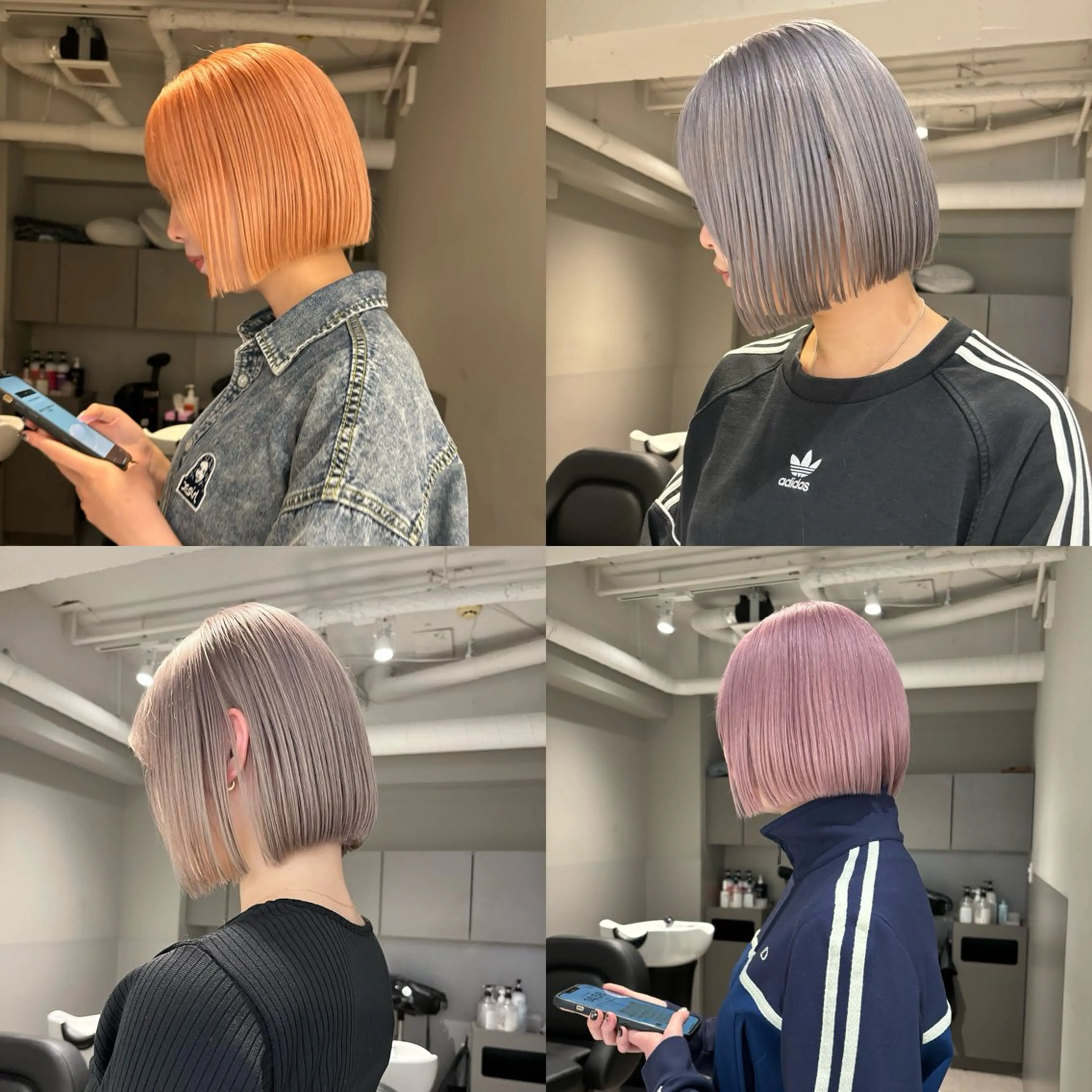 ショート カラー カット ヘアカラー トリートメント ハイトーン/ ボブ 中村麟のヘアスタイル