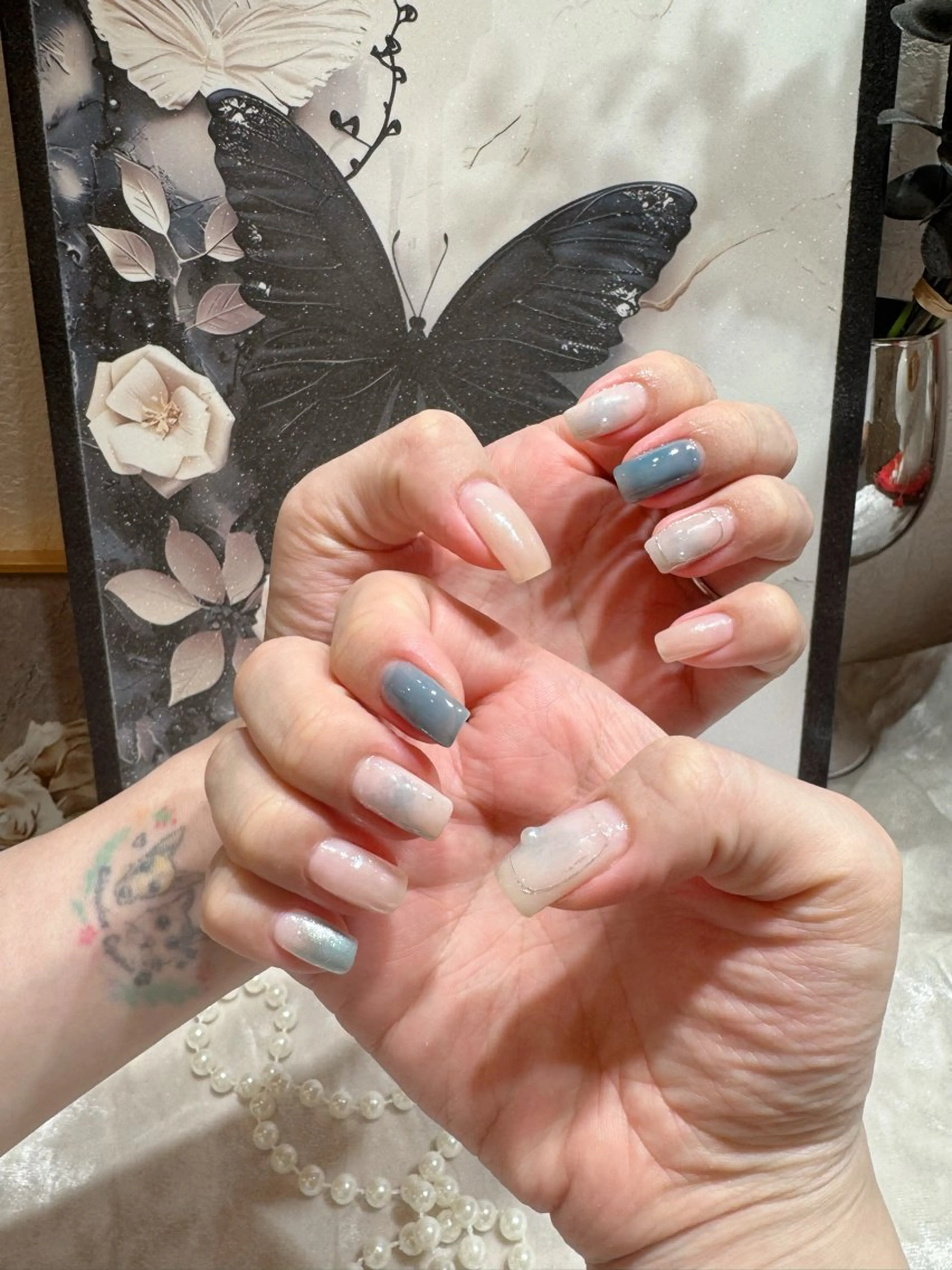 ネイル アートネイル フットネイル ジェルネイル ハート マグネットネイル My nail所属・babarla Nailのネイルデザイン