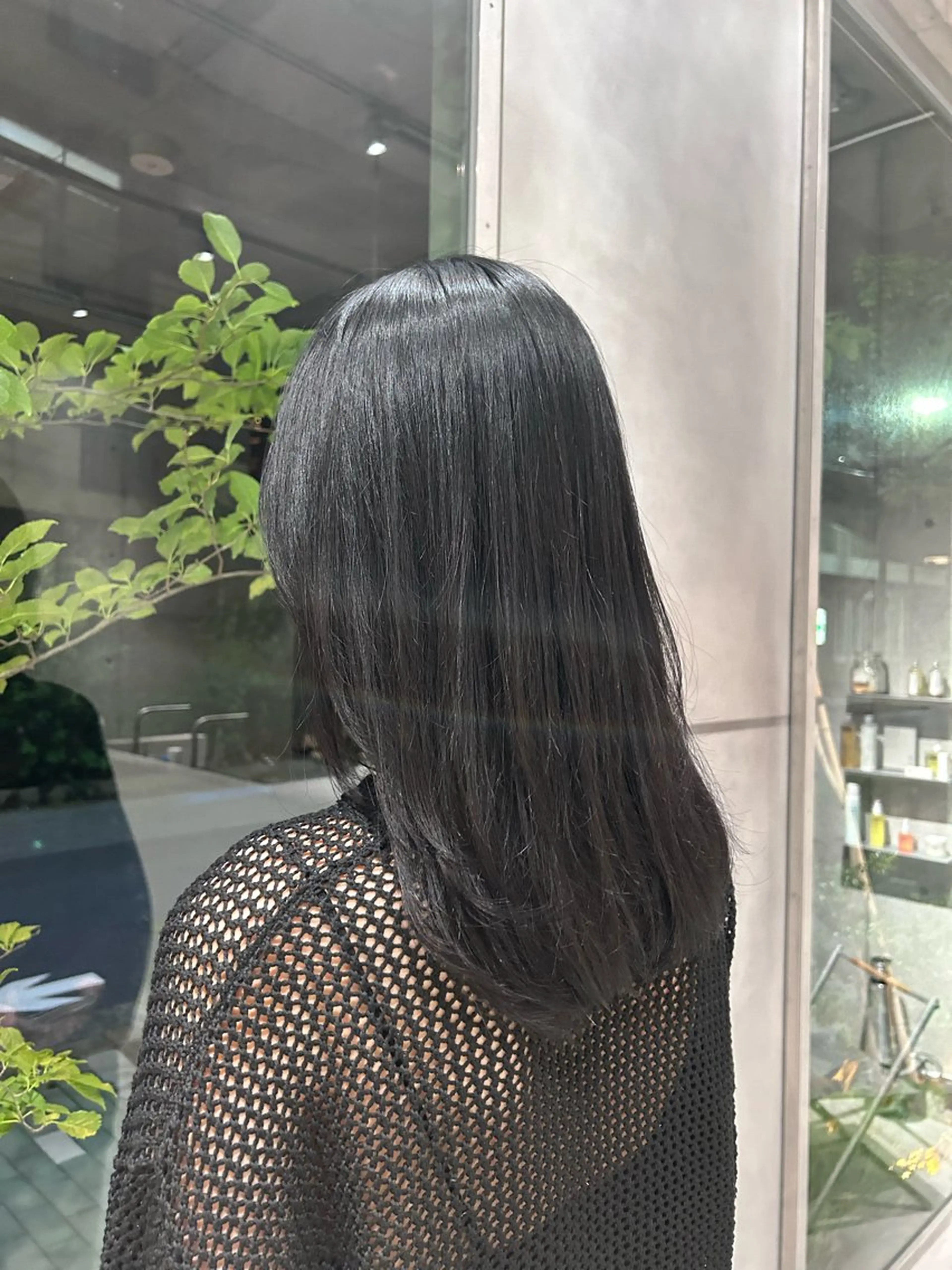 セミロング カラー 透明感カラー uusi所属・Serena 清澄白河のヘアスタイル