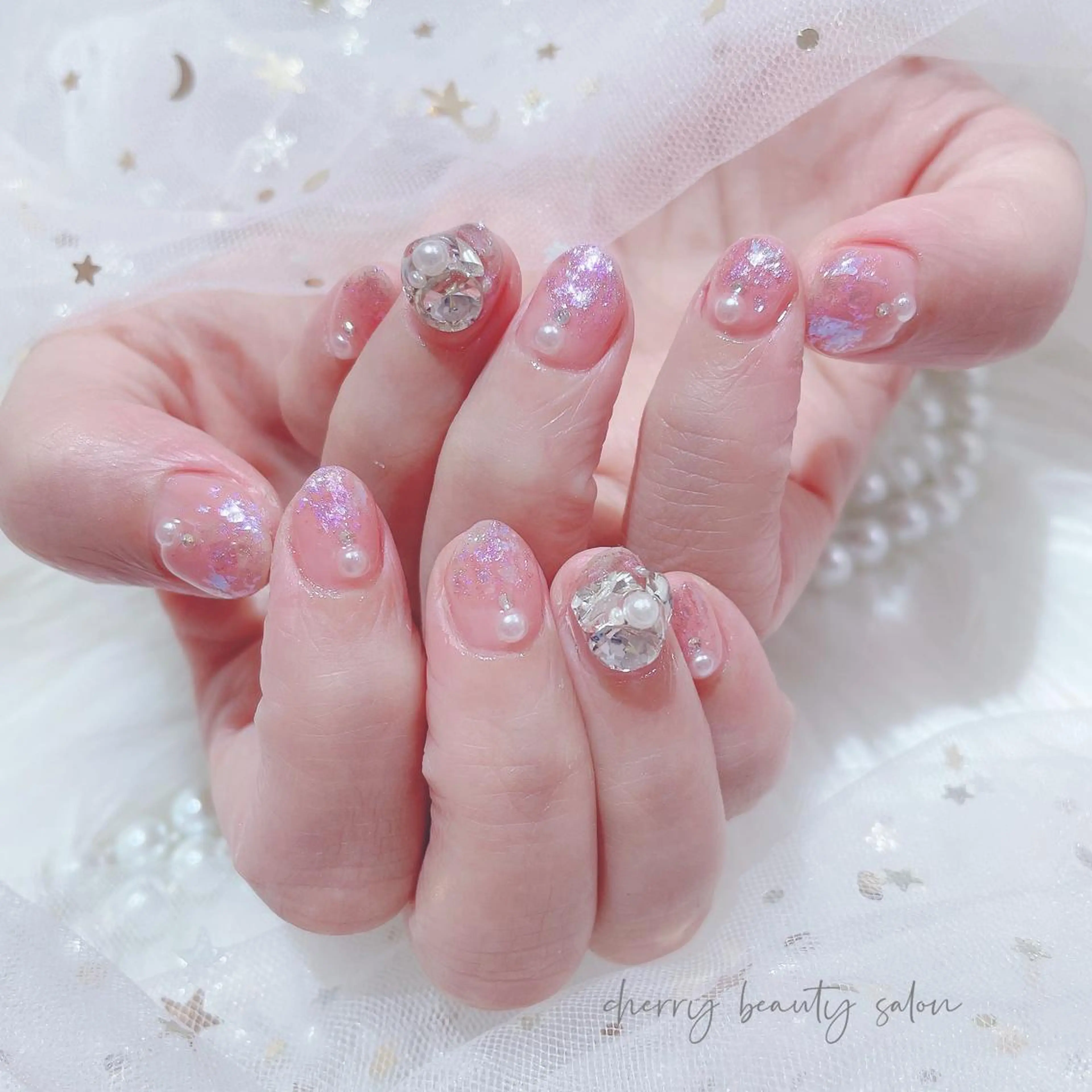 ショート ネイル SAKURA 🍒のネイルデザイン