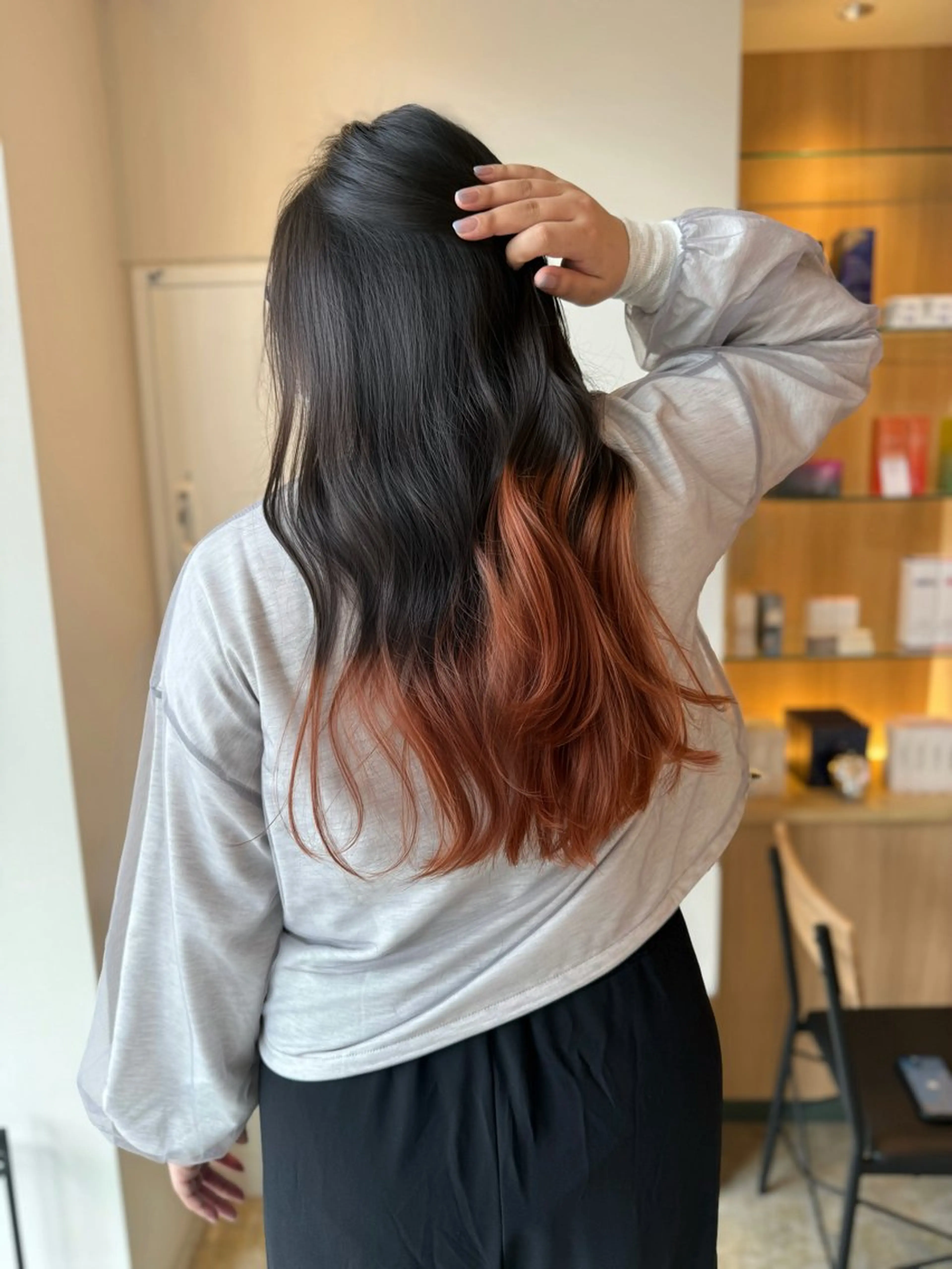 ロング カット ヘアカラー トリートメント 池村 美月のヘアスタイル