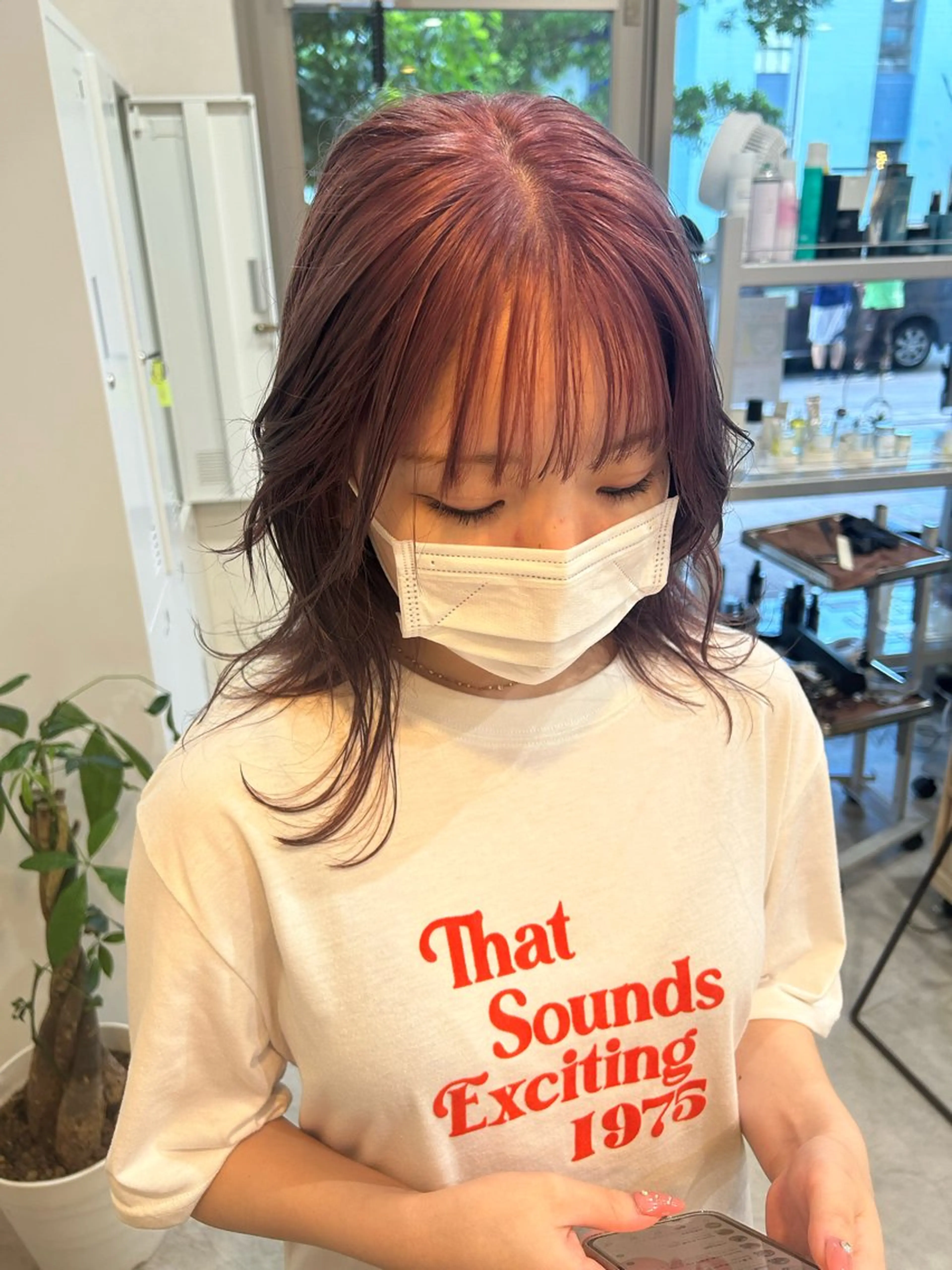 セミロング カット ヘアカラー トリートメント ボブ/透明感カラー 🧸YUI❤️のヘアスタイル