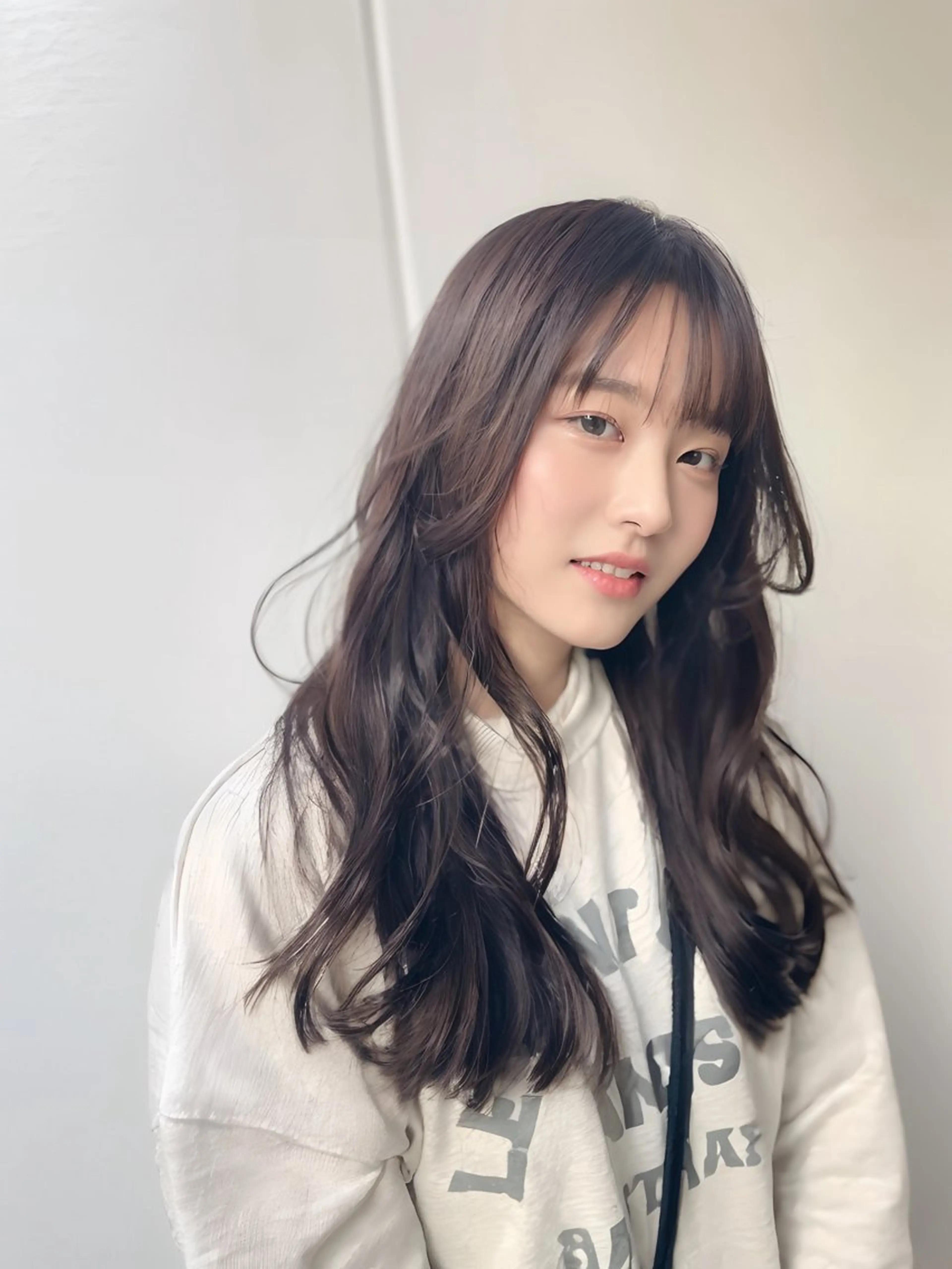 ロング カラー ブラウンカラー ダークブラウン 韓国風ヘア レイヤーカット ローレイヤー TMJ所属・バズる韓国ヘア 🇰🇷溝邊　拓麿のヘアスタイル