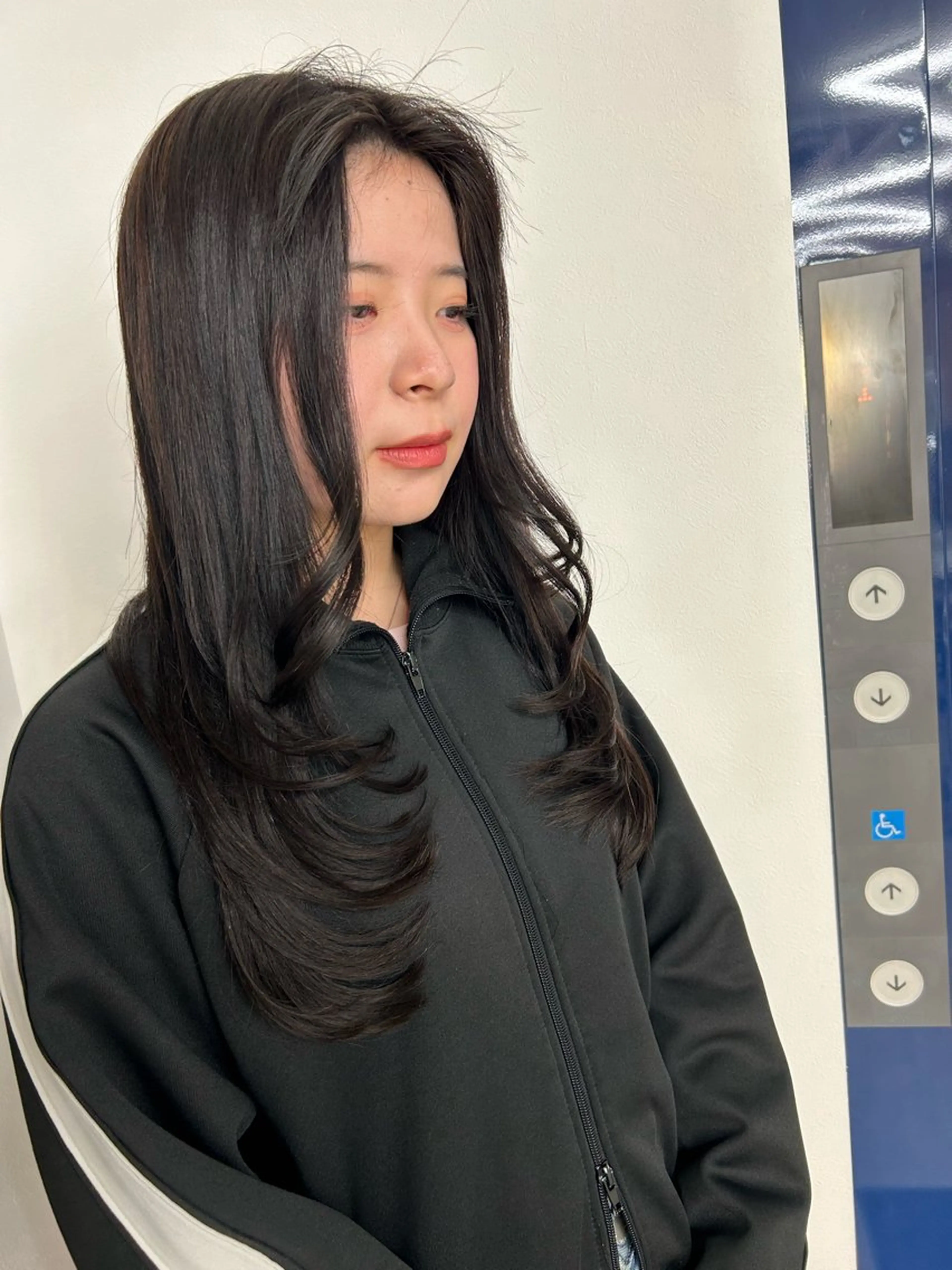 ロング ヘアアレンジ シールエクステ ロングレイヤー エクステ ハイライト レイヤーカット alpha. カラーエクステ下妻のヘアスタイル