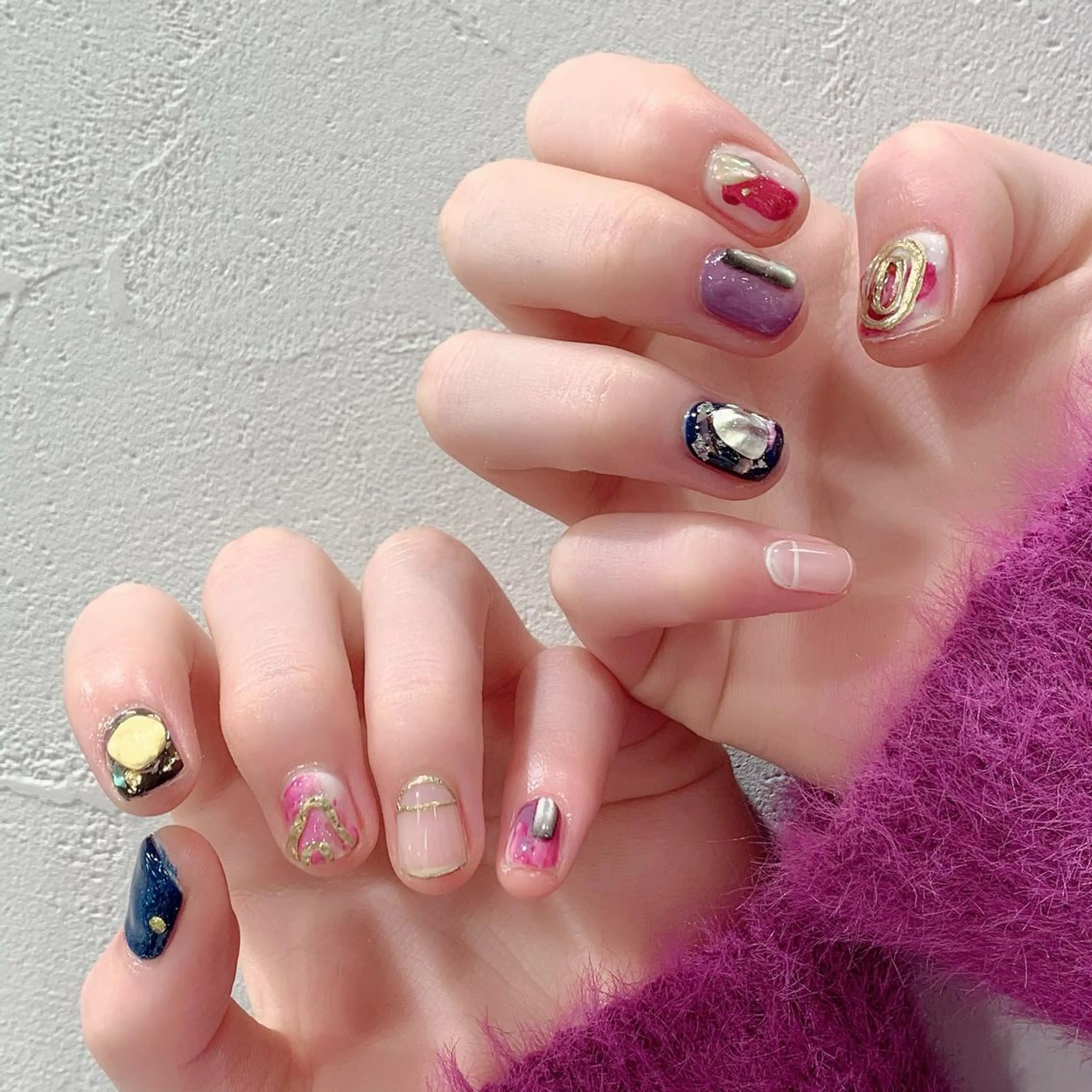 ネイル アートネイル ニュアンスネイル ハンドネイル 佐藤 まりえのネイルデザイン