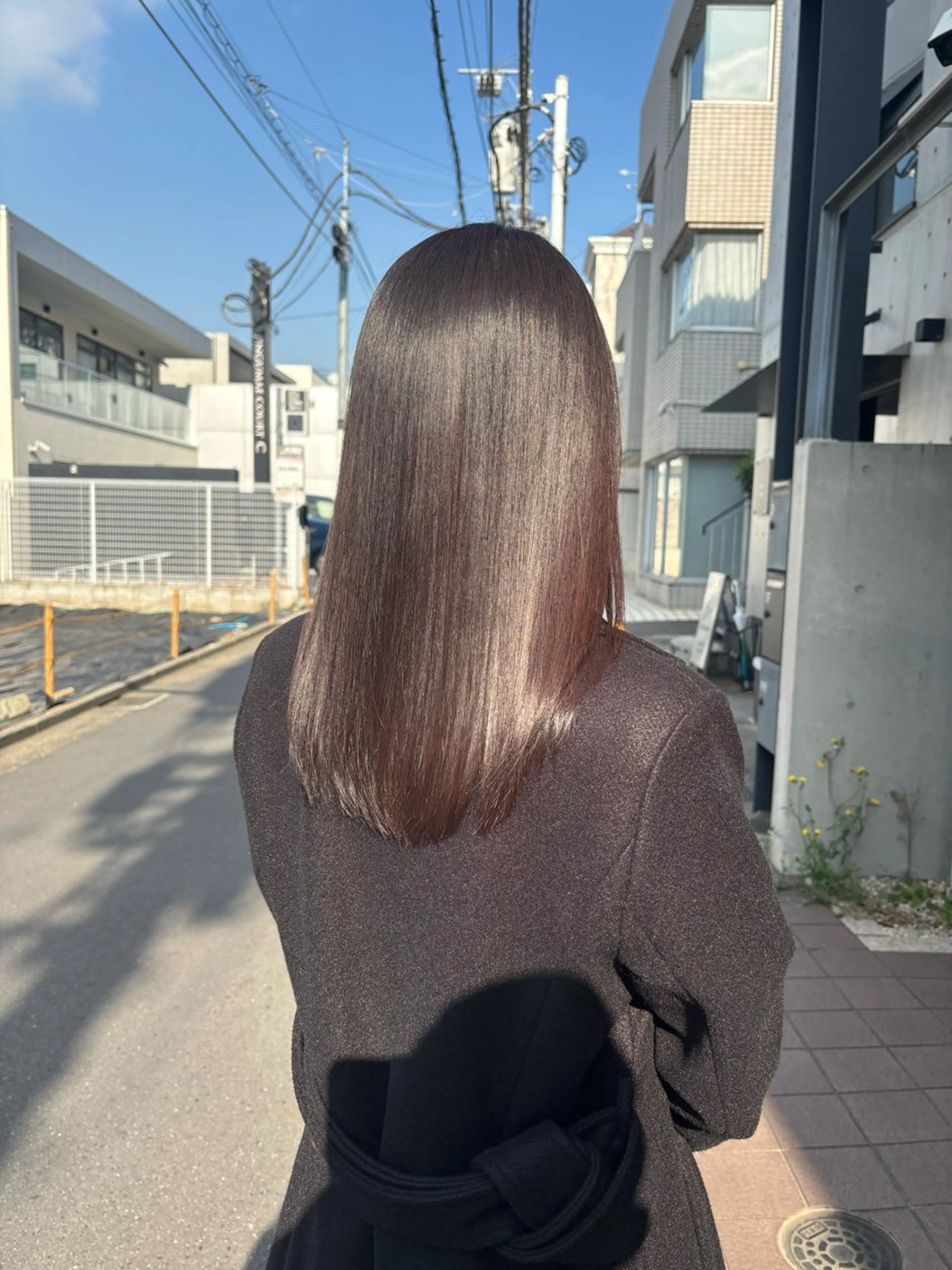 セミロング カラー パーマ カット 縮毛矯正 トリートメント Ort omotesando所属・ショートボブ髪質改善 縮毛矯正のプロ山道潤のヘアスタイル