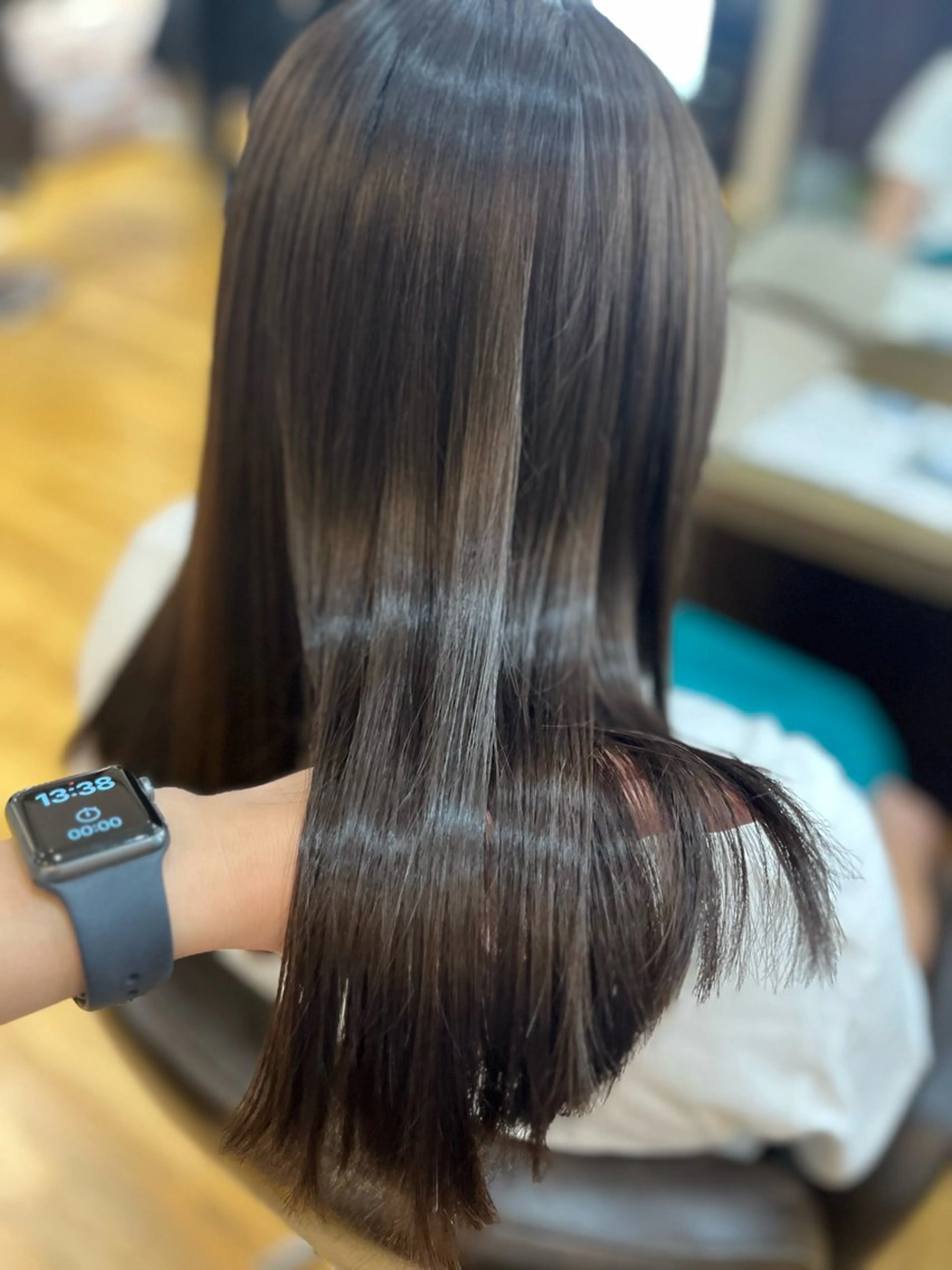 セミロング カラー 透明感カラー グレージュ カット ヘアカラー トリートメント 透明感美肌カラー/ 岡田澪香のヘアスタイル