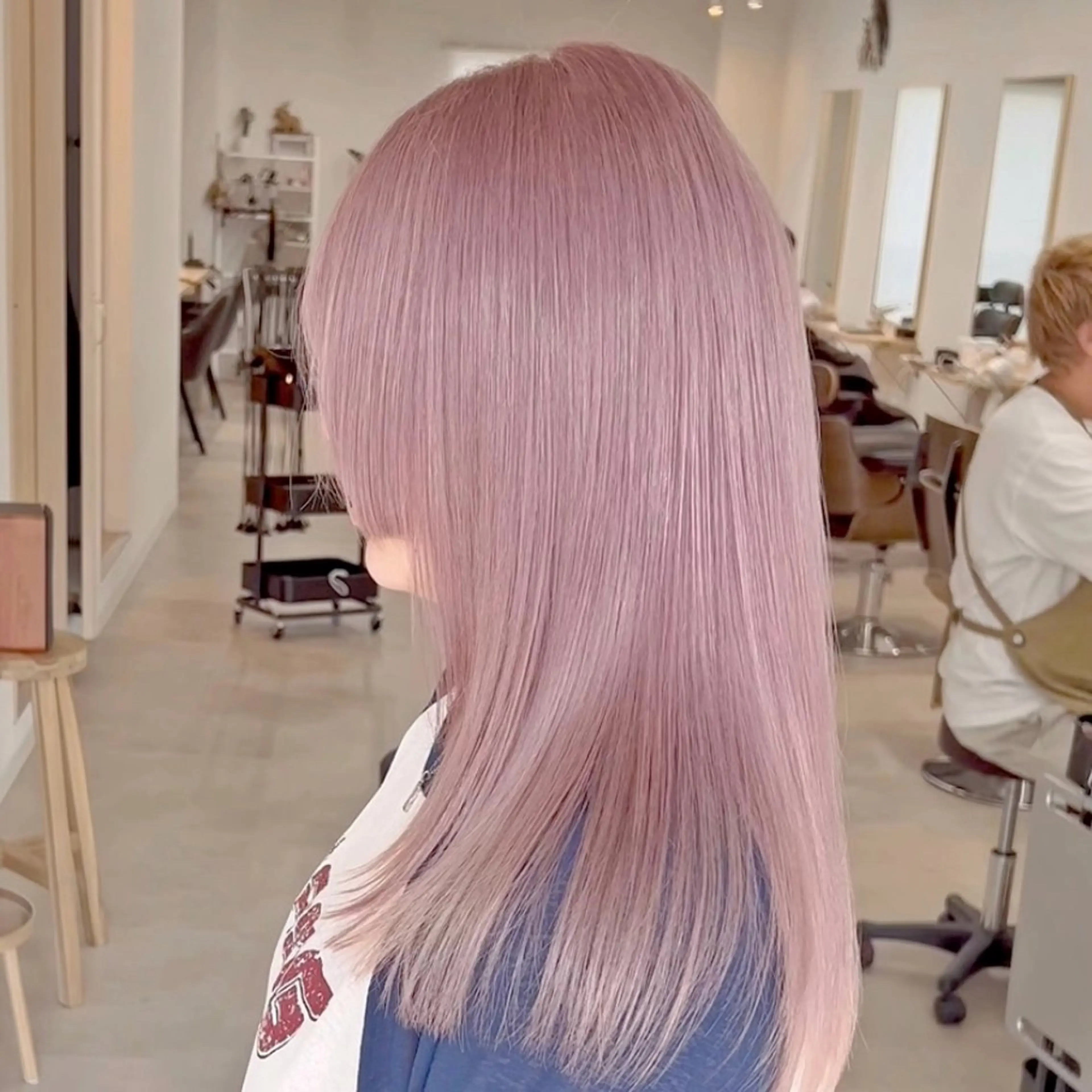 セミロング カラー ボブ/韓国ボブ/ブリ ーチ/鈴木康平のヘアスタイル