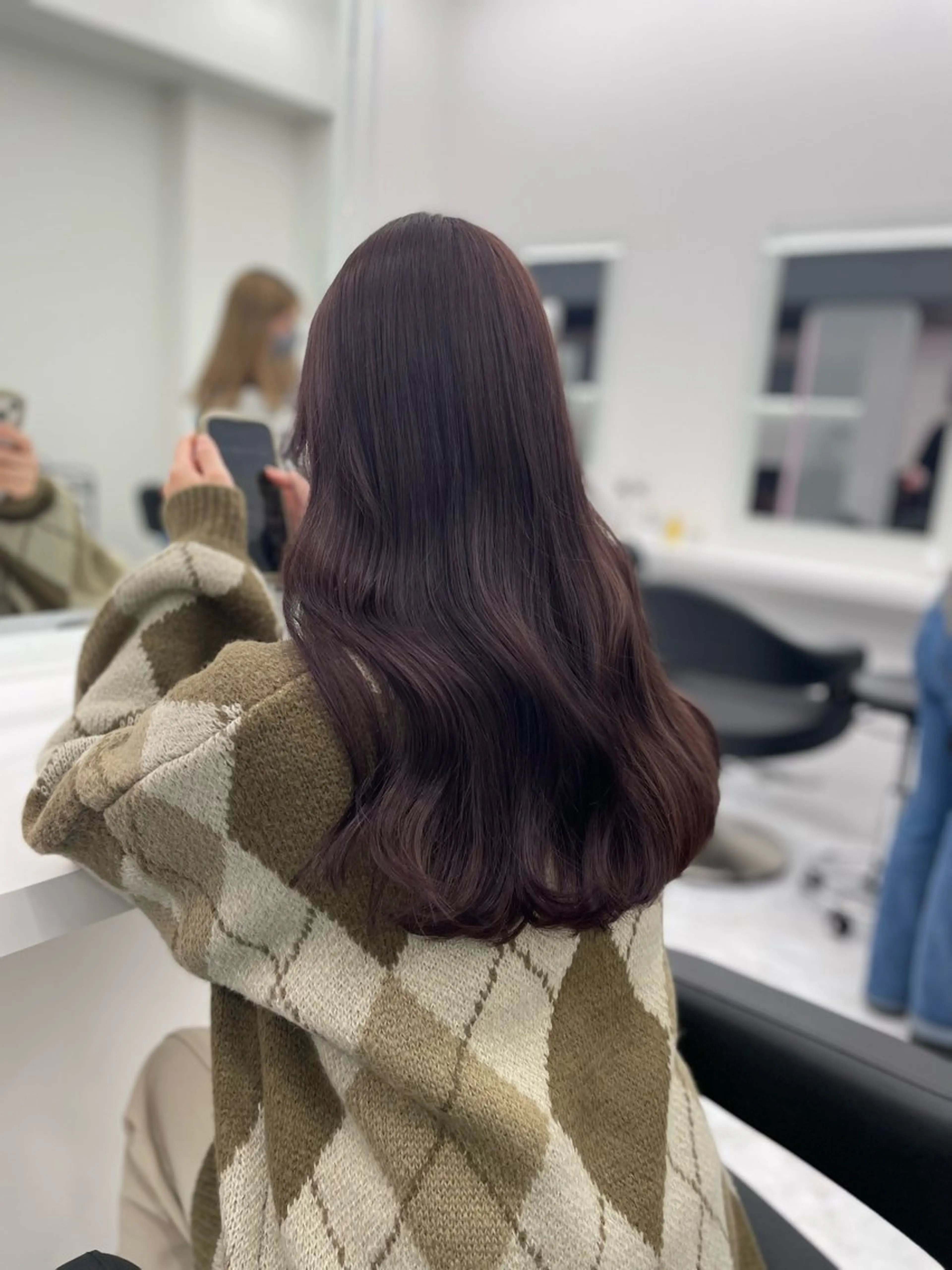 ロング ヘアカラー トリートメント ヘアセット GO TODAY SHAiR SALON所属・🤍韓国トレンド ヘア🤍miku🤍のヘアスタイル