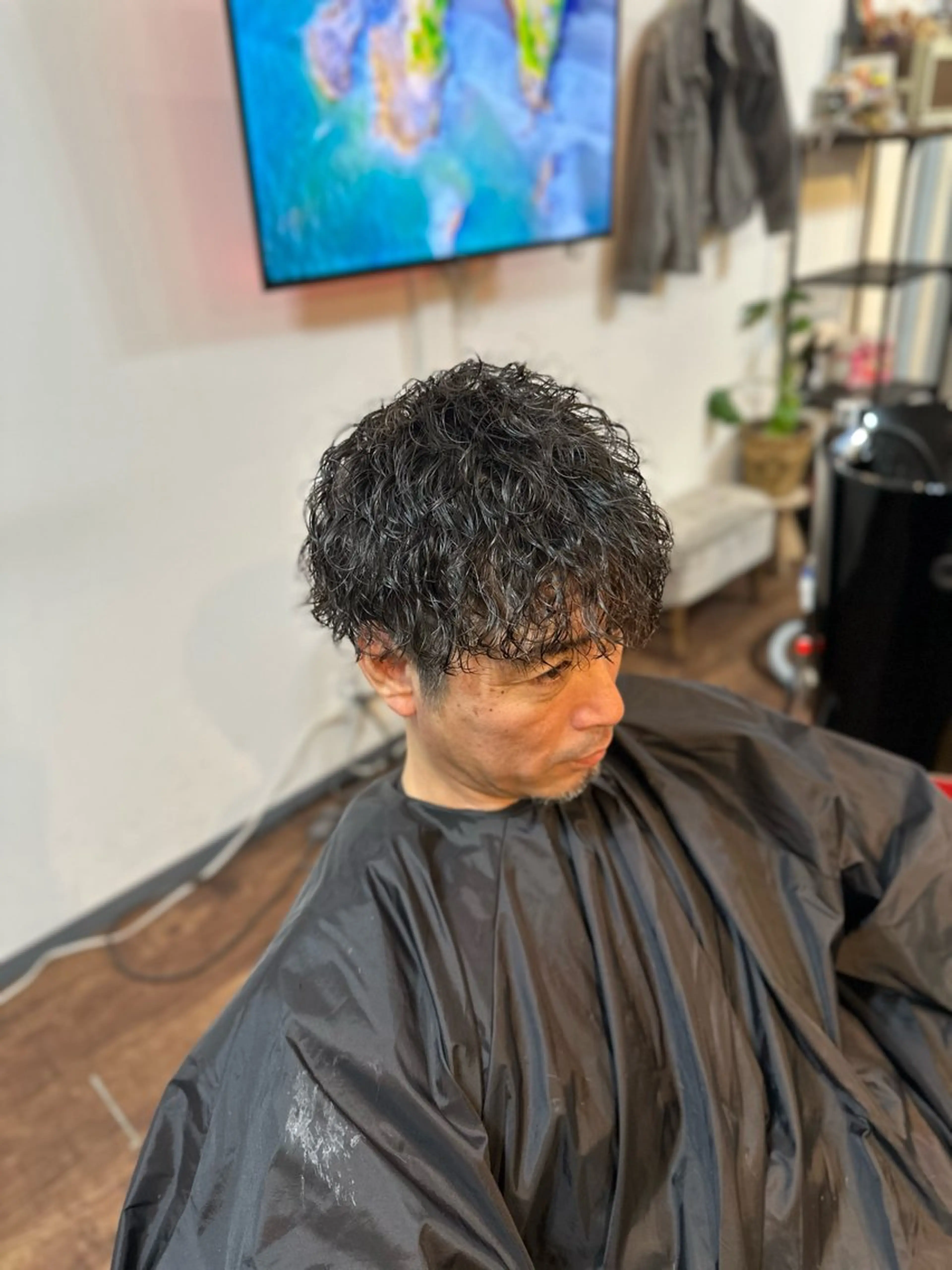 ミディアム パーマ メンズ Lizir ルズィール所属・Luzir⭐︎ GEN⭐︎のヘアスタイル