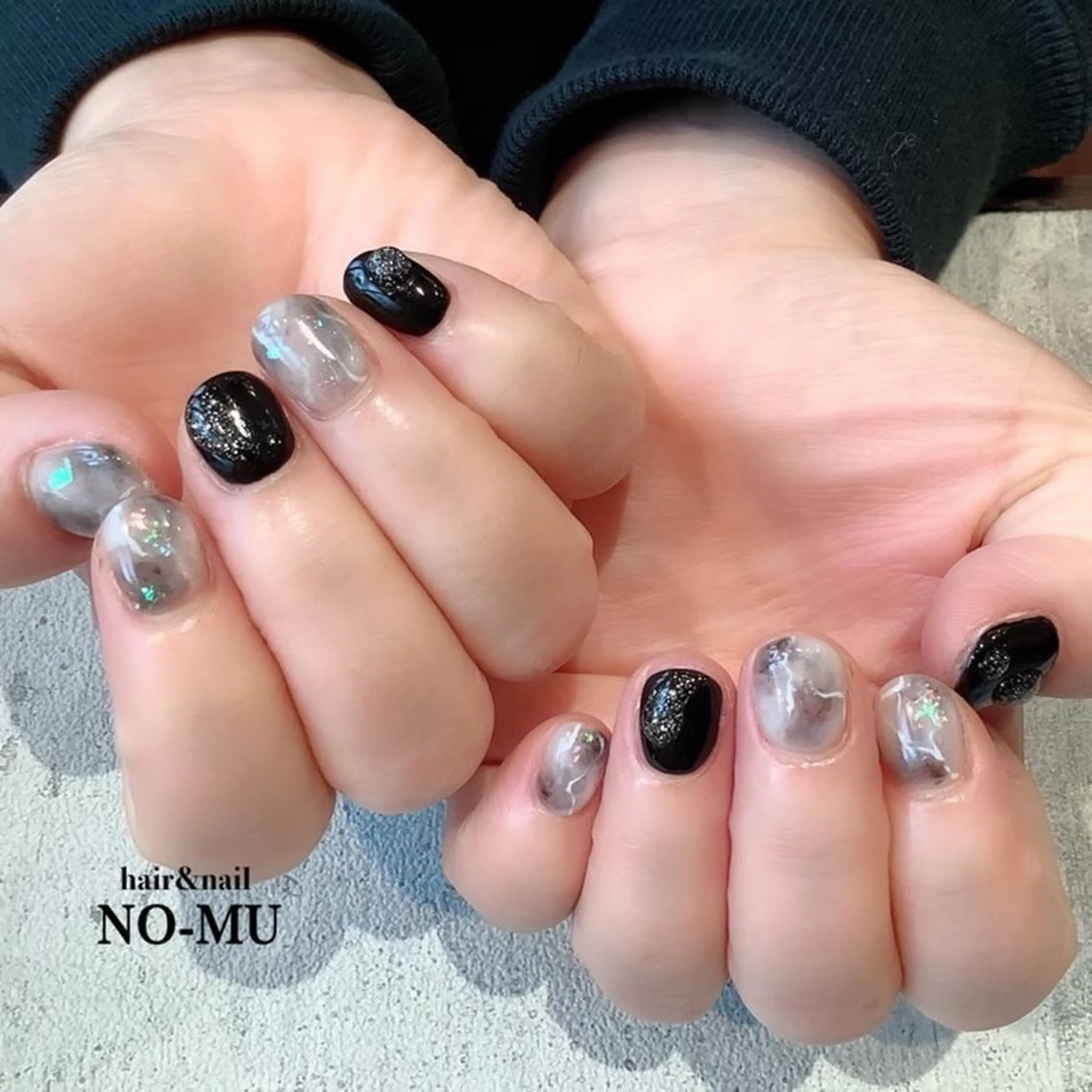 ネイル 大理石ネイル(マーブル) ハンドネイル hair&nail NO-MU所属・hair&nail NO-MUのネイルデザイン