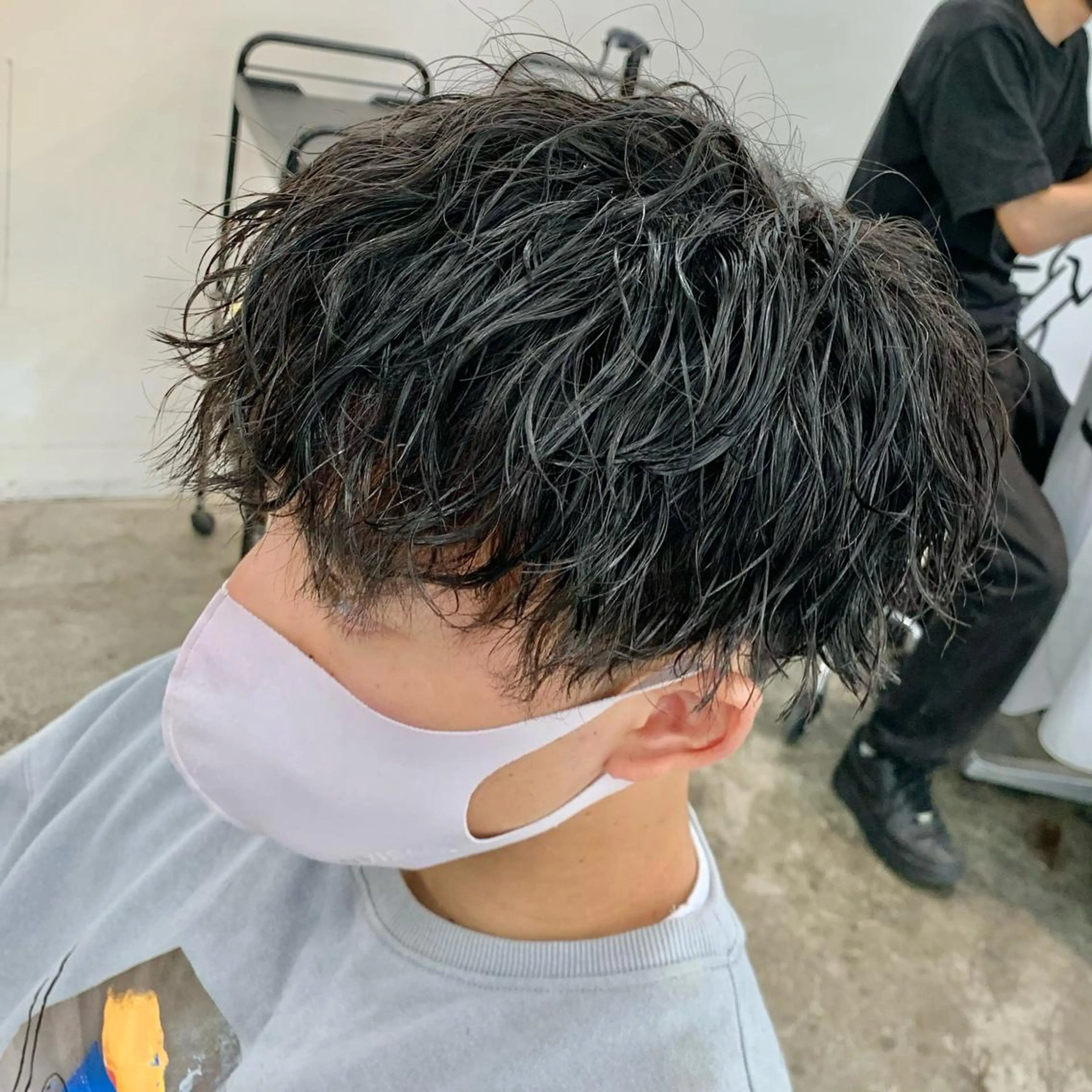 ショート パーマ メンズ マッシュ カット パーマ メンズ特化美容師/ 藤戸 椋のヘアスタイル